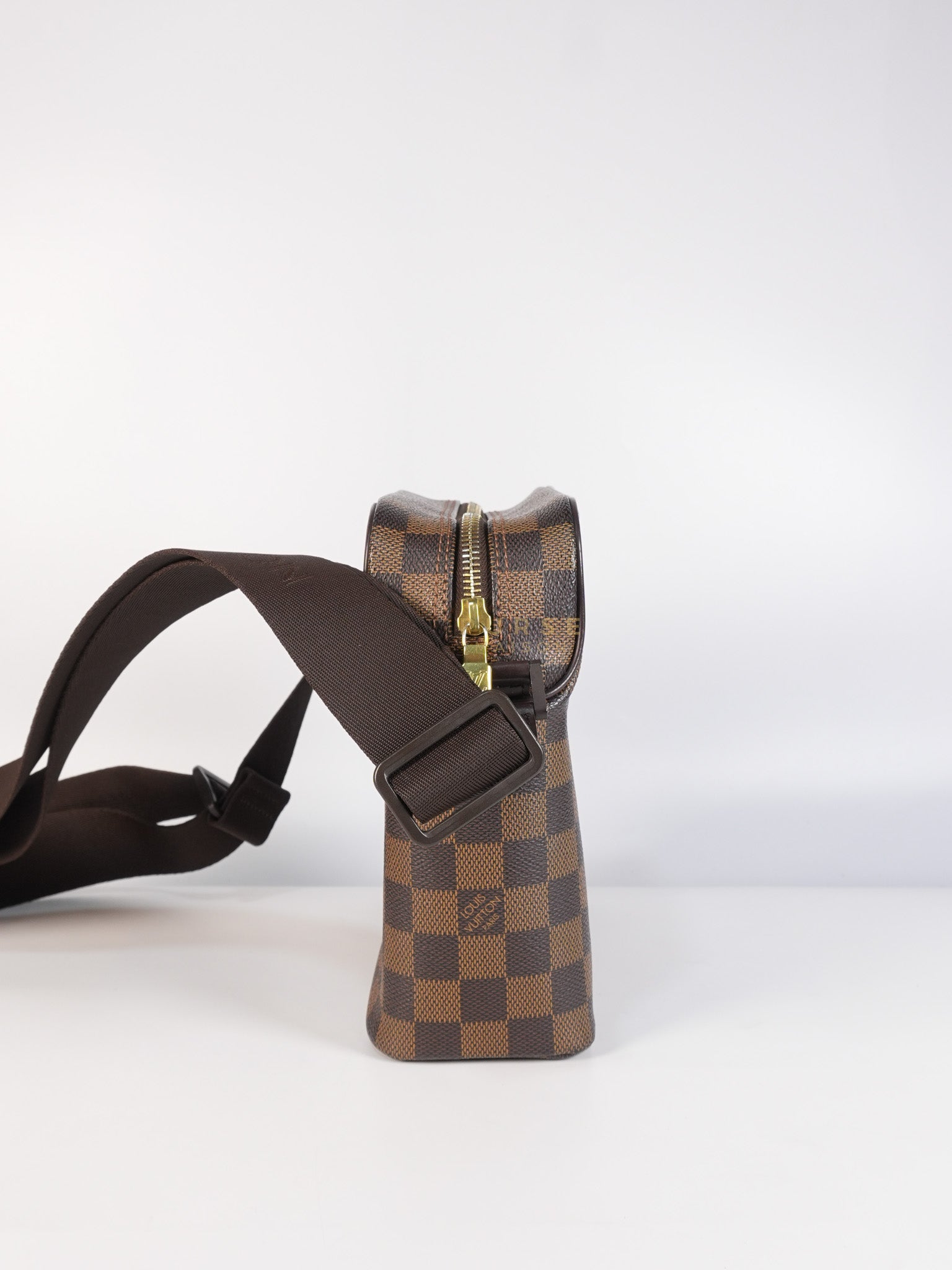 Olav PM Messenger Bag Damier Ebene Canvas | Purse Maison Luxury Bags Shop