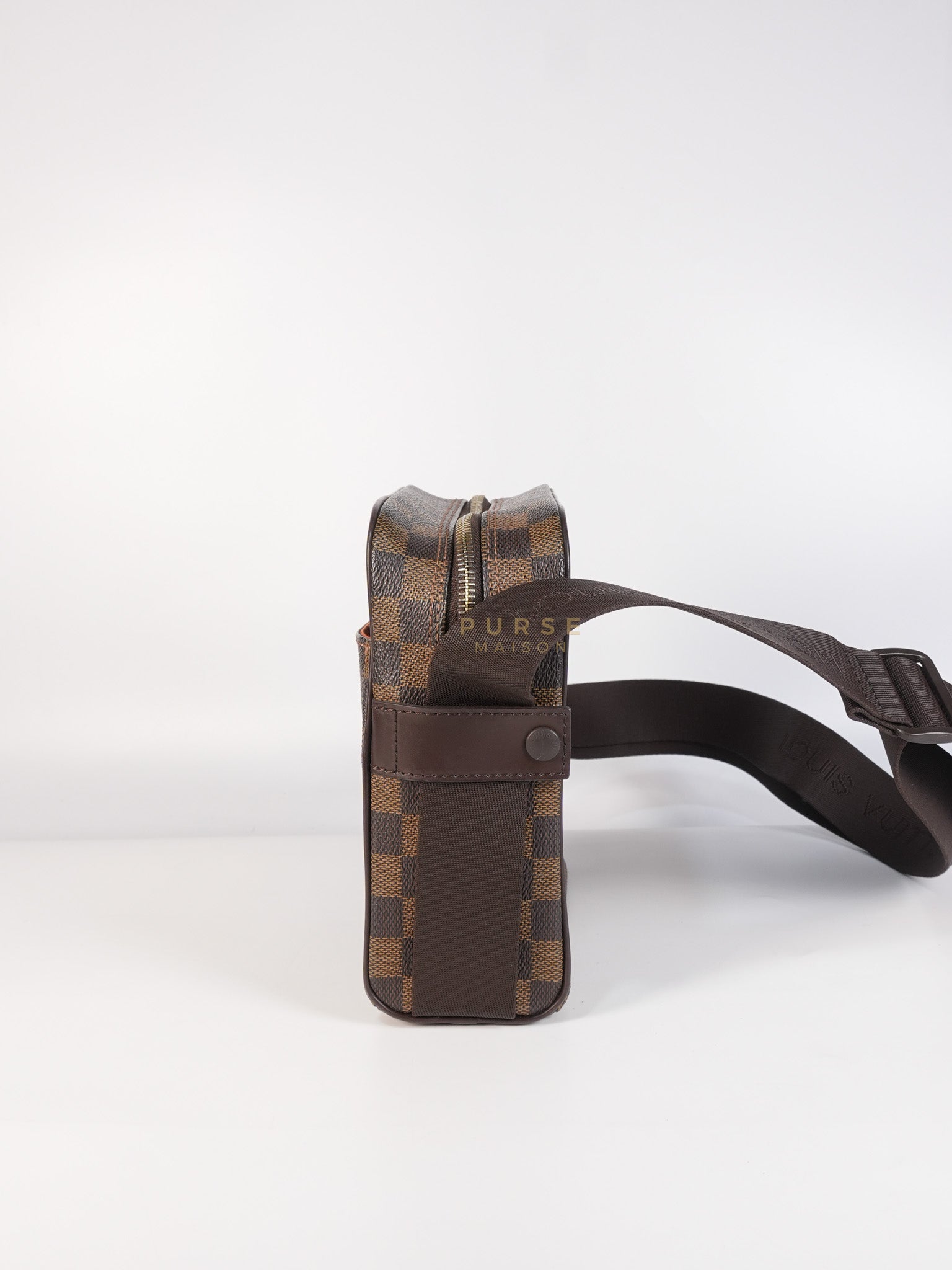 Olav PM Messenger Bag Damier Ebene Canvas | Purse Maison Luxury Bags Shop