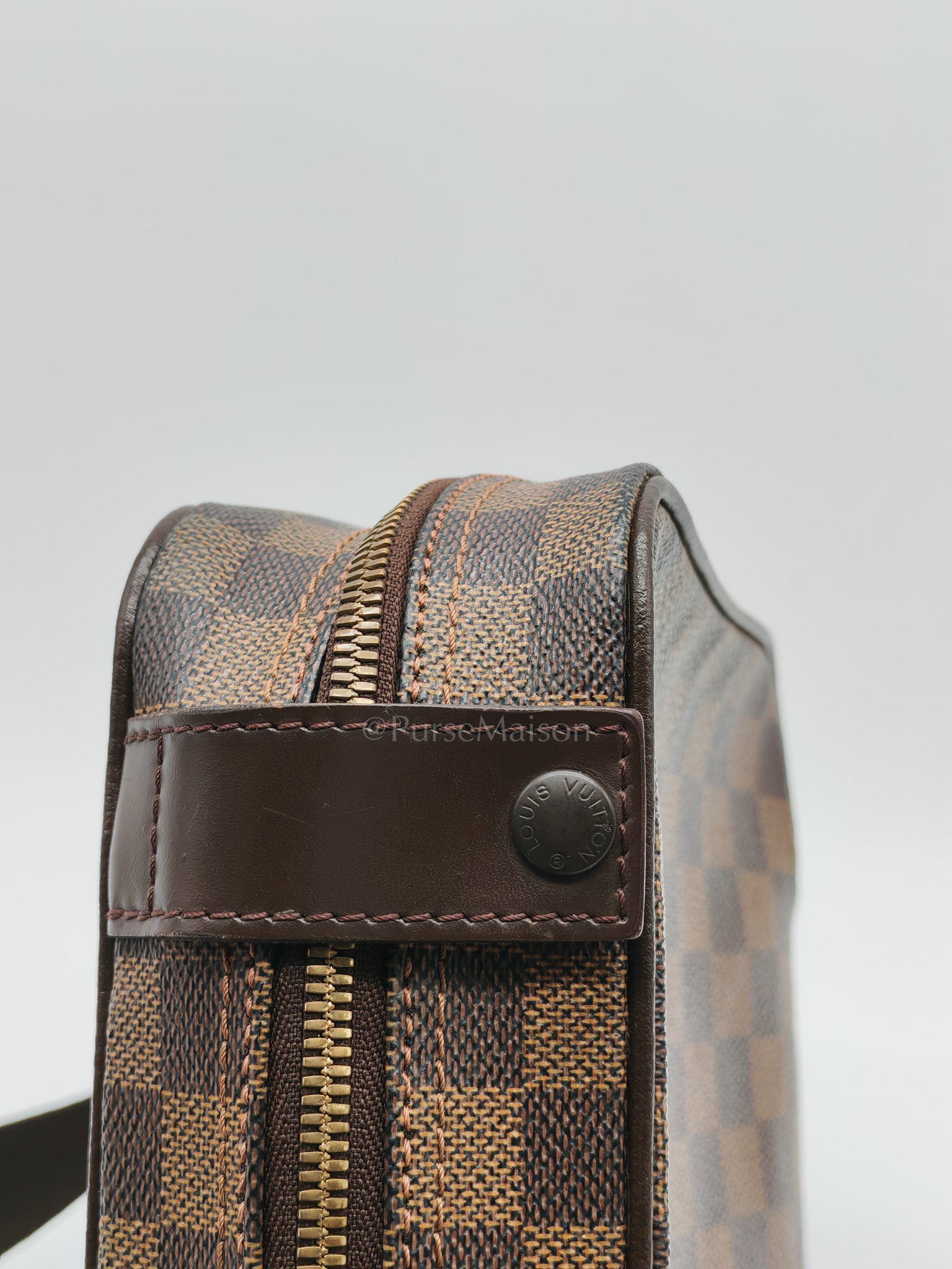 Olav Vintage Messenger Bag in Damier Ebene Canvas (Date Code: MI0024) | Purse Maison Luxury Bags Shop