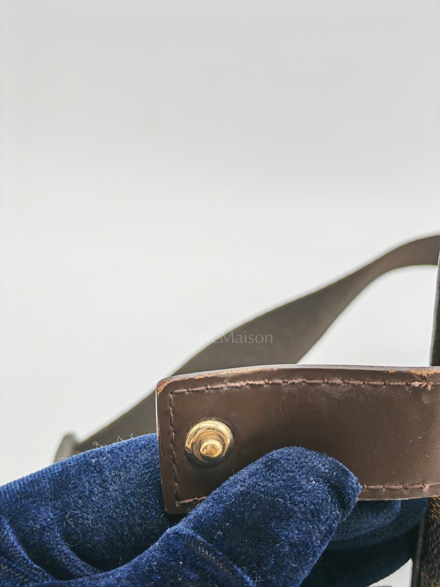 Olav Vintage Messenger Bag in Damier Ebene Canvas (Date Code: MI0024) | Purse Maison Luxury Bags Shop