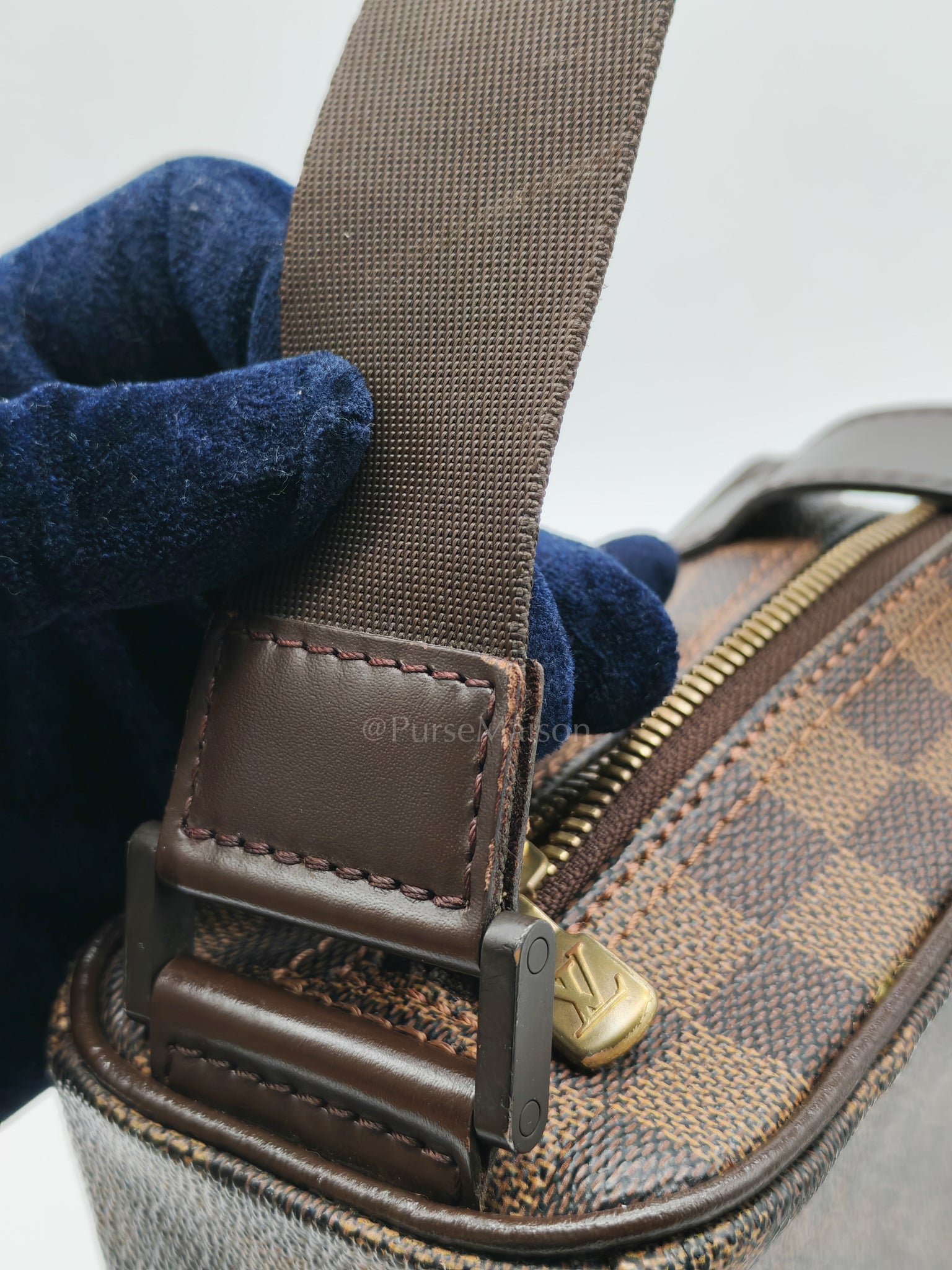 Olav Vintage Messenger Bag in Damier Ebene Canvas (Date Code: MI0024) | Purse Maison Luxury Bags Shop