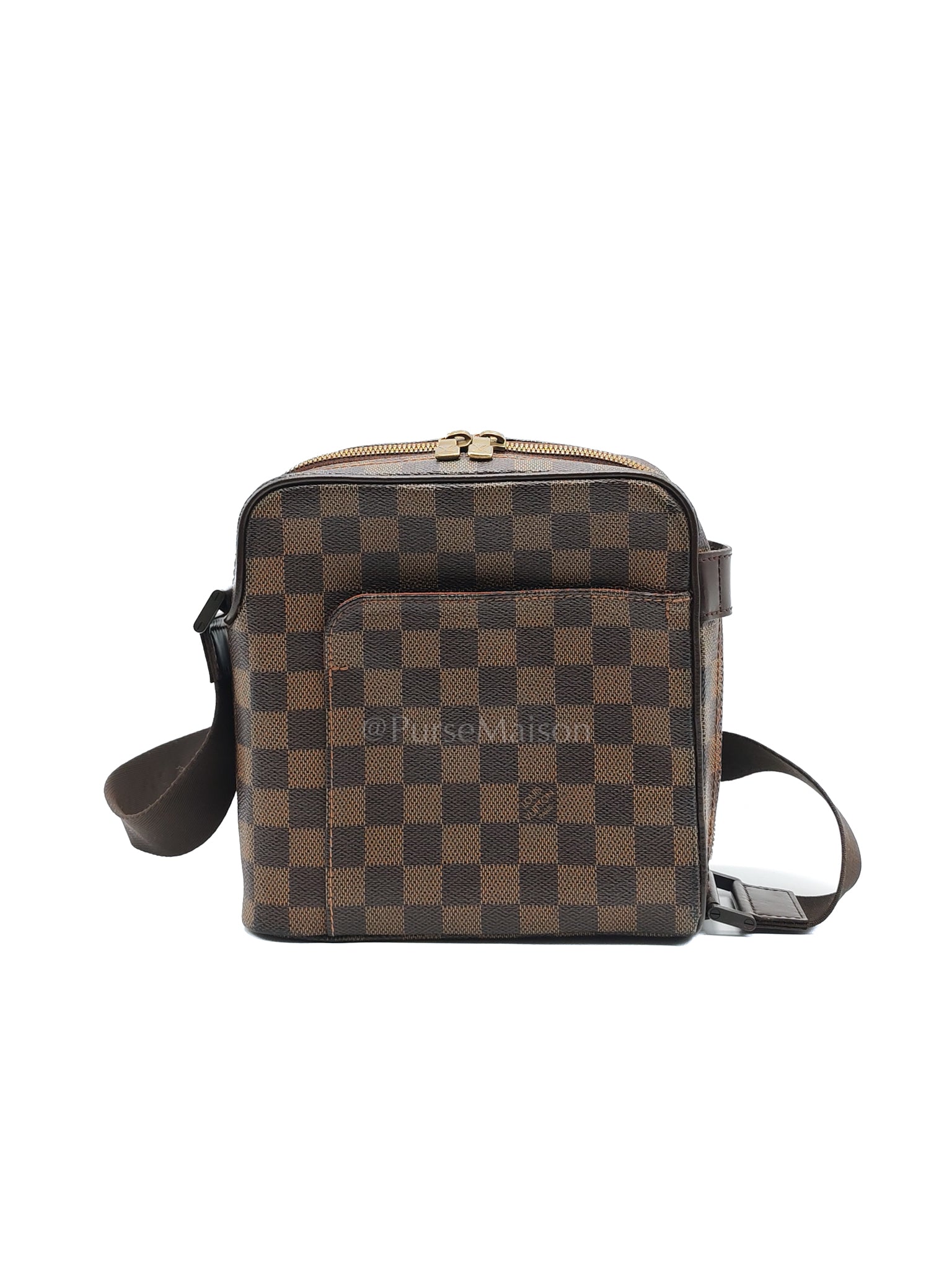 Olav Vintage Messenger Bag in Damier Ebene Canvas (Date Code: MI0024) | Purse Maison Luxury Bags Shop