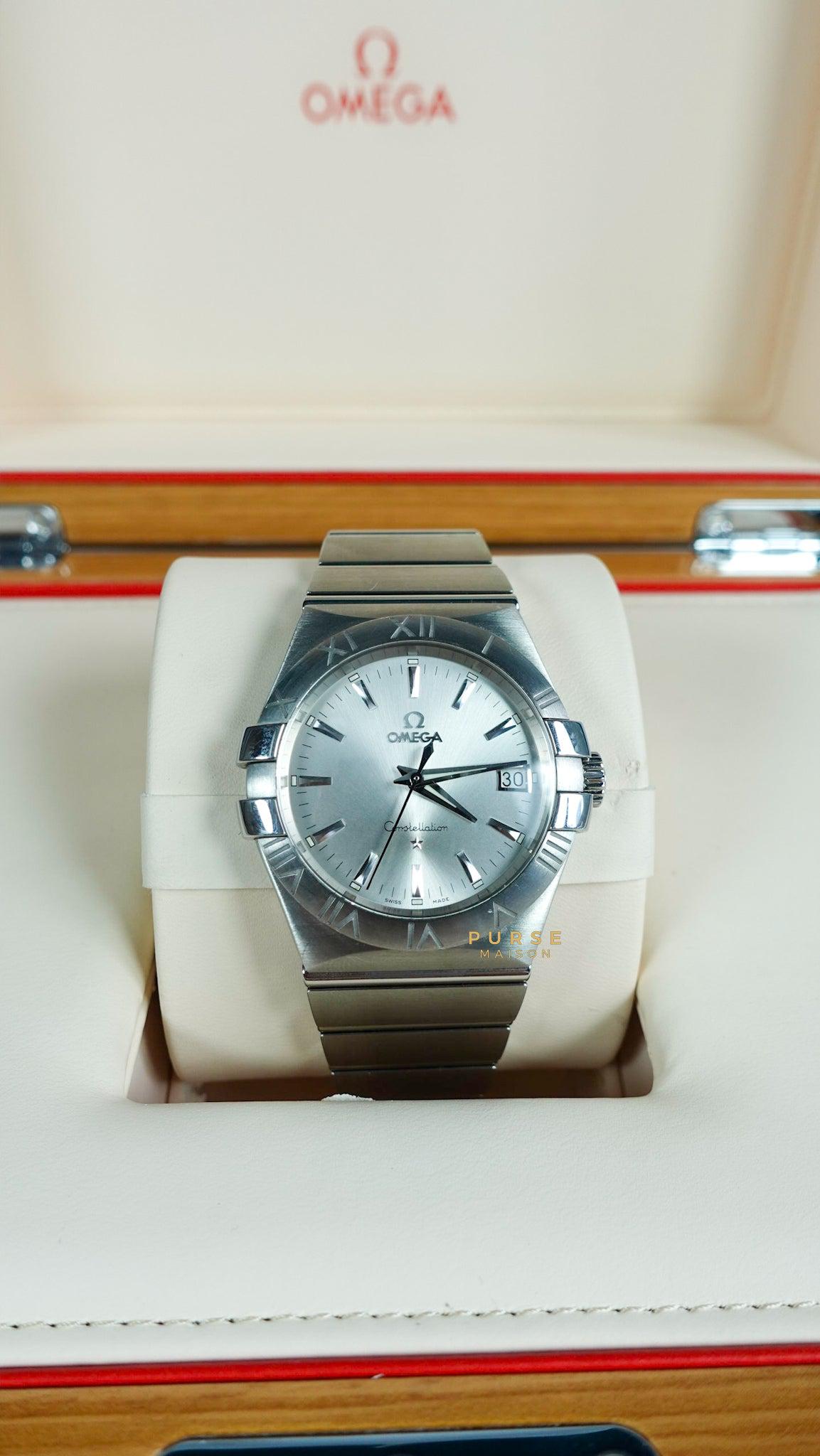 Omega Constellation 35mm Stainless Steel Silver Dial Automatic