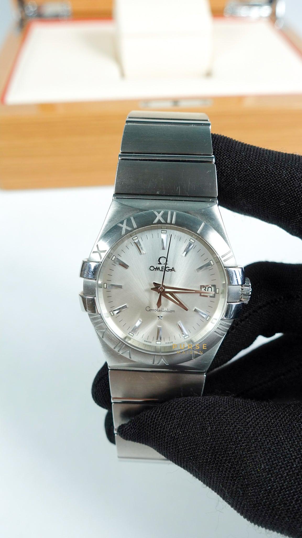 Omega Constellation 35mm Stainless Steel Silver Dial Automatic