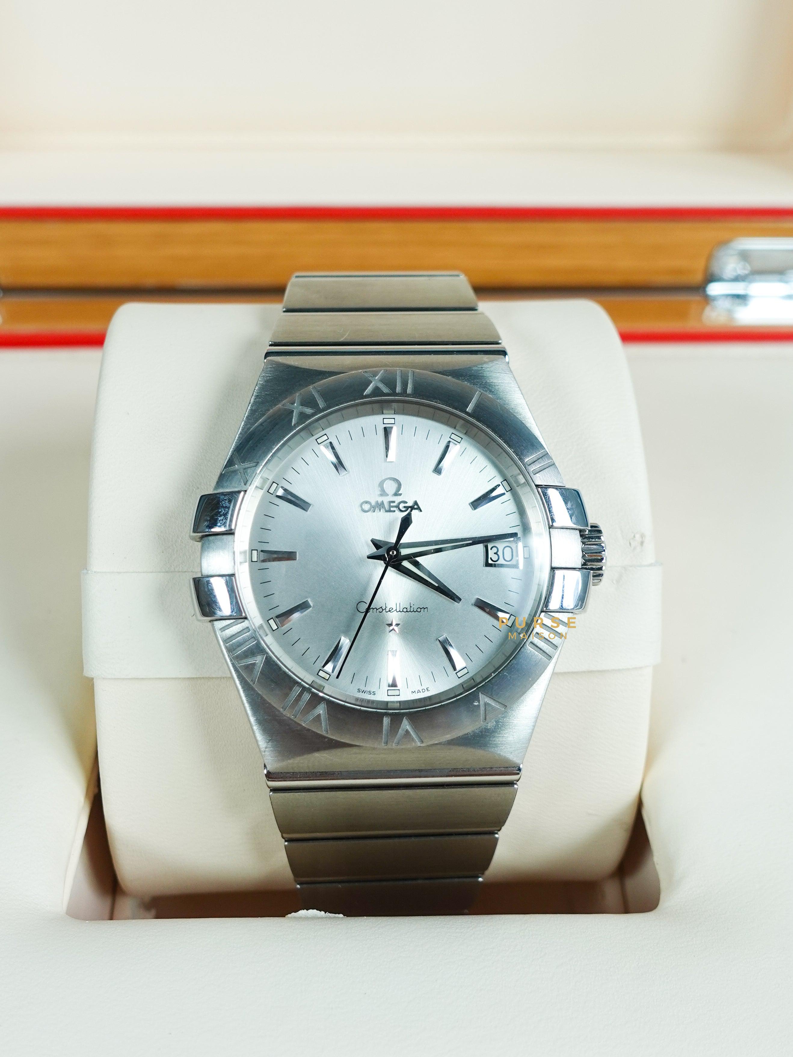 Omega Constellation 35mm Stainless Steel Silver Dial Automatic