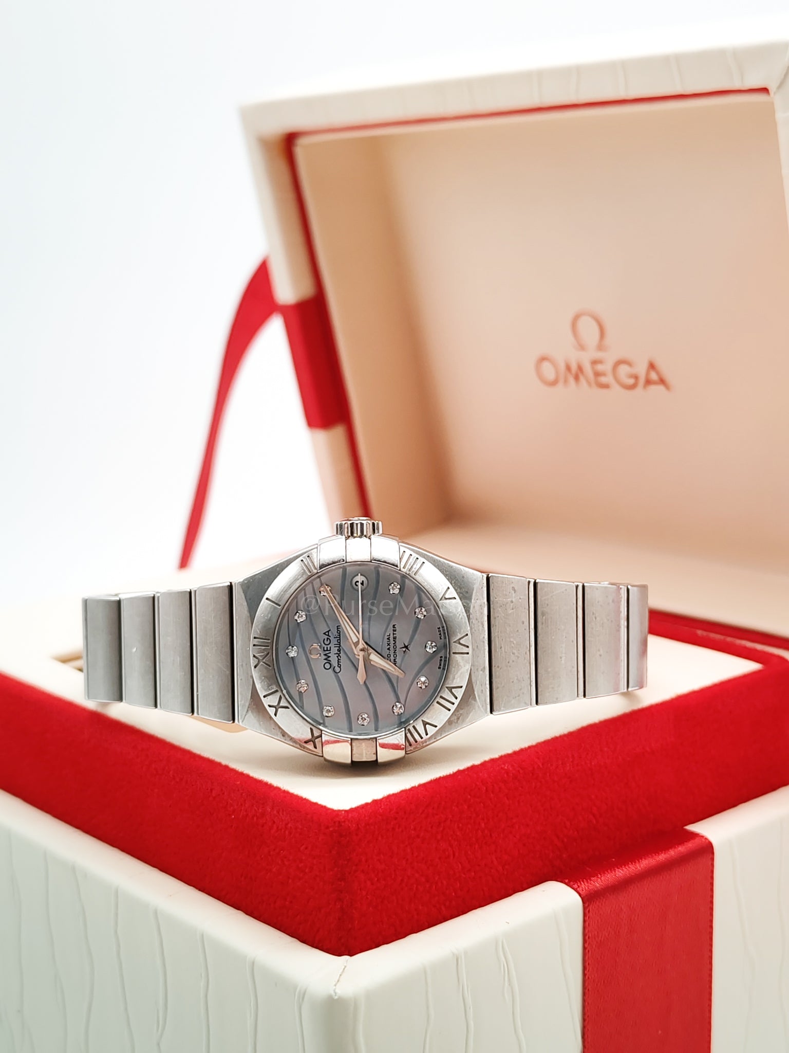 Omega Constellations 27mm Steel on Steel Ladies Watch (Reference Number: 12310272057001) | Purse Maison Luxury Bags Shop