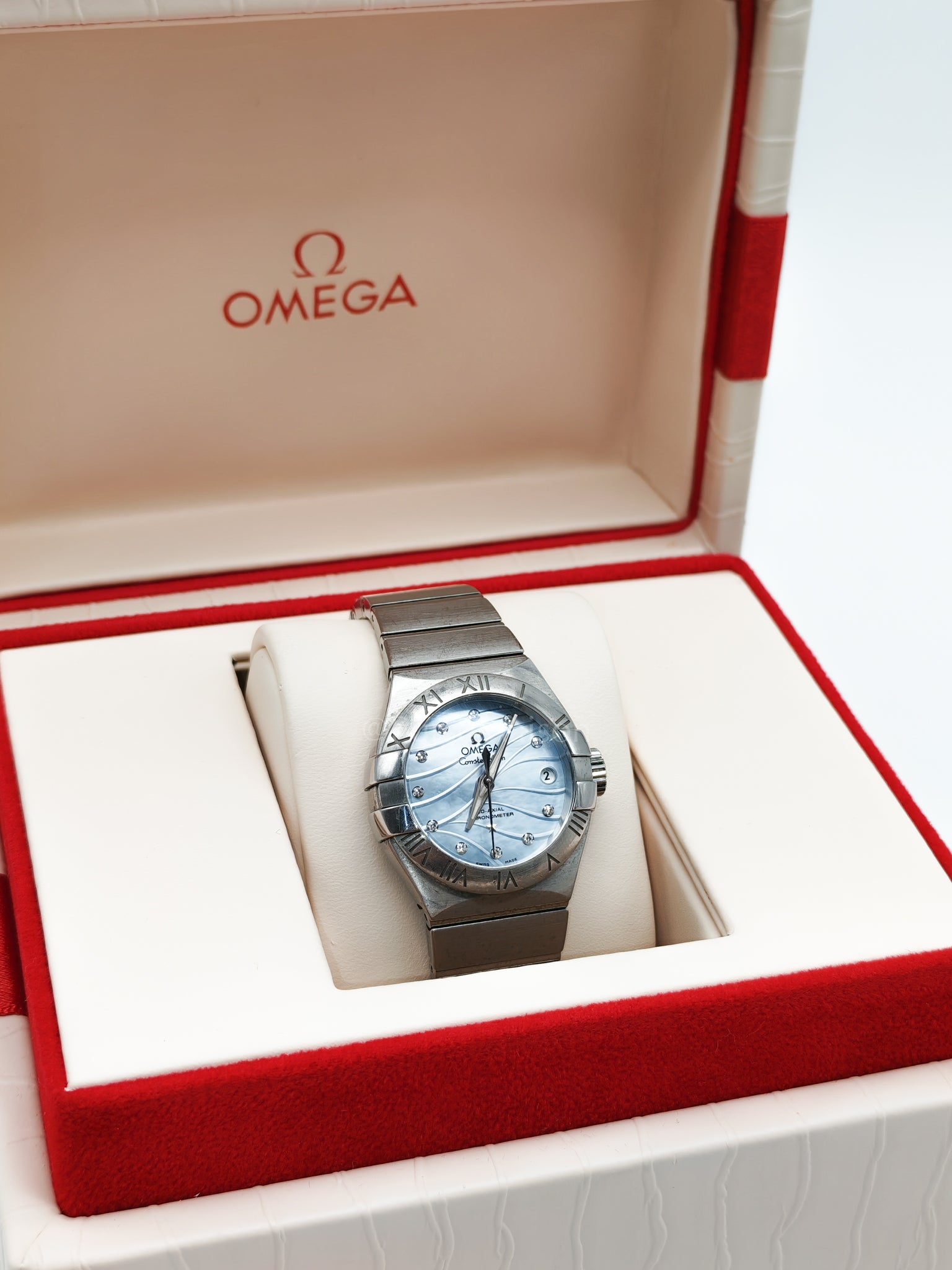 Omega Constellations 27mm Steel on Steel Ladies Watch (Reference Number: 12310272057001) | Purse Maison Luxury Bags Shop