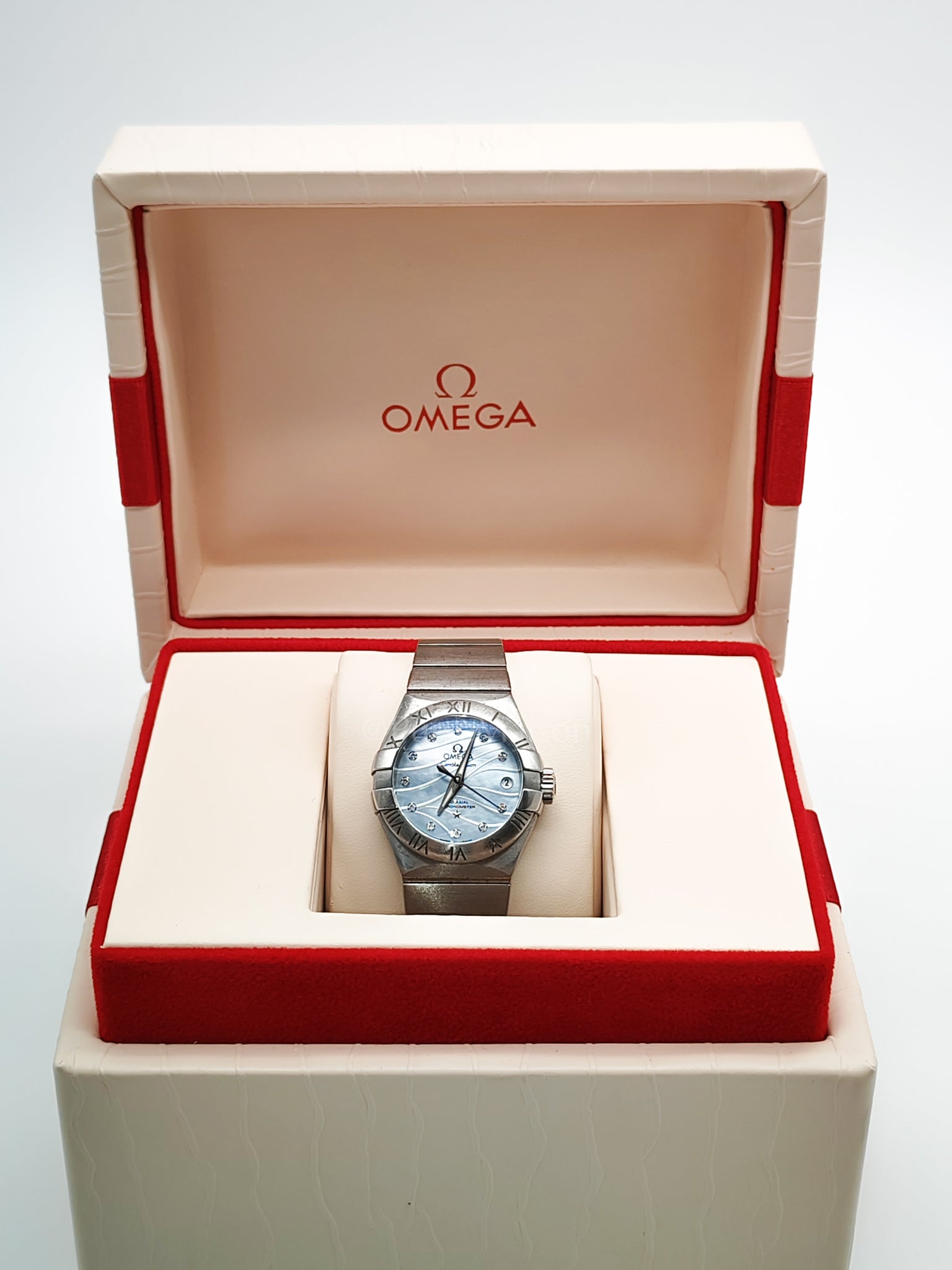 Omega Constellations 27mm Steel on Steel Ladies Watch (Reference Number: 12310272057001) | Purse Maison Luxury Bags Shop