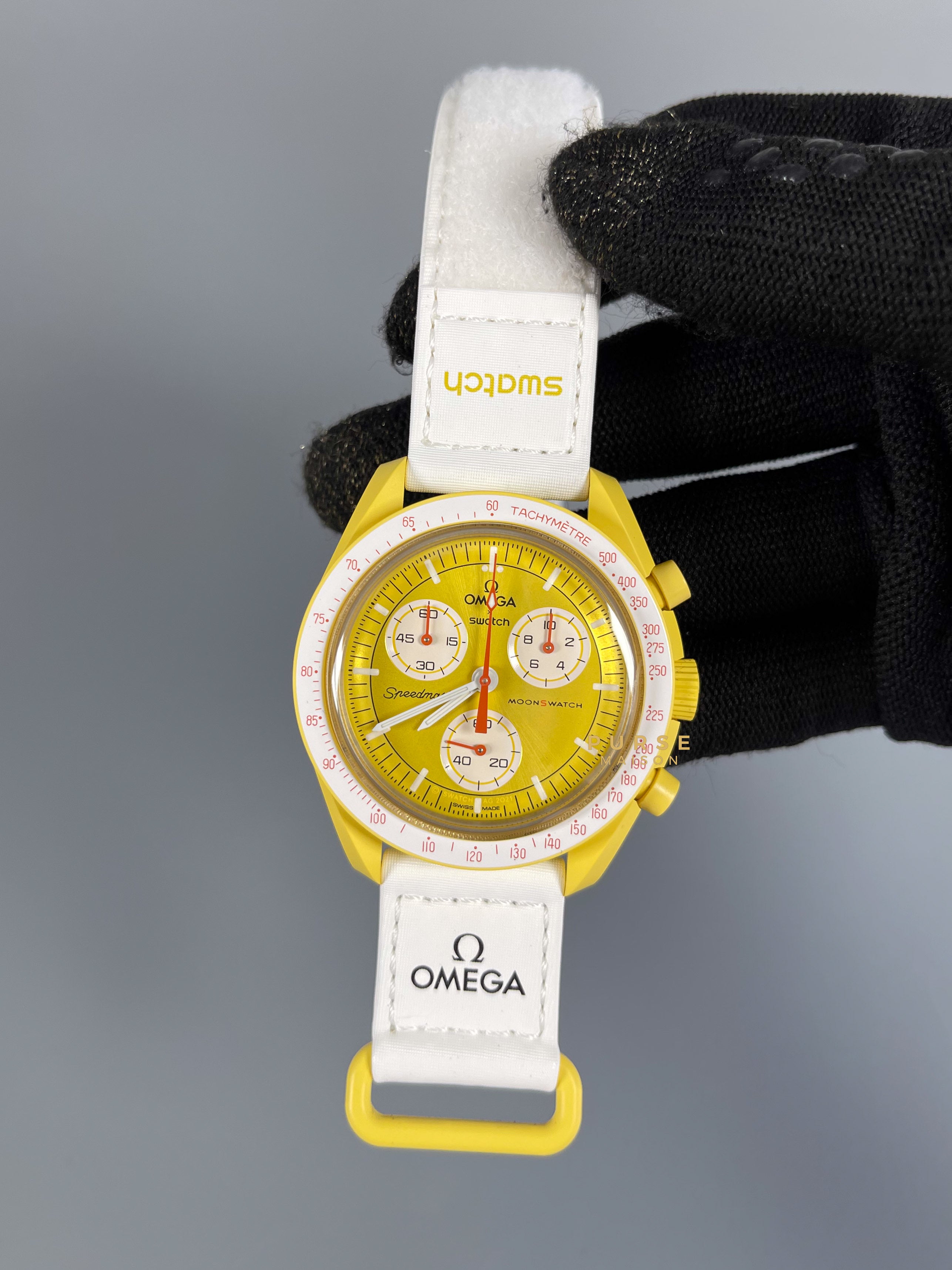 Omega x Swatch Bioceramic MoonSwatch Collection Mission to Sun | Purse Maison Luxury Bags Shop