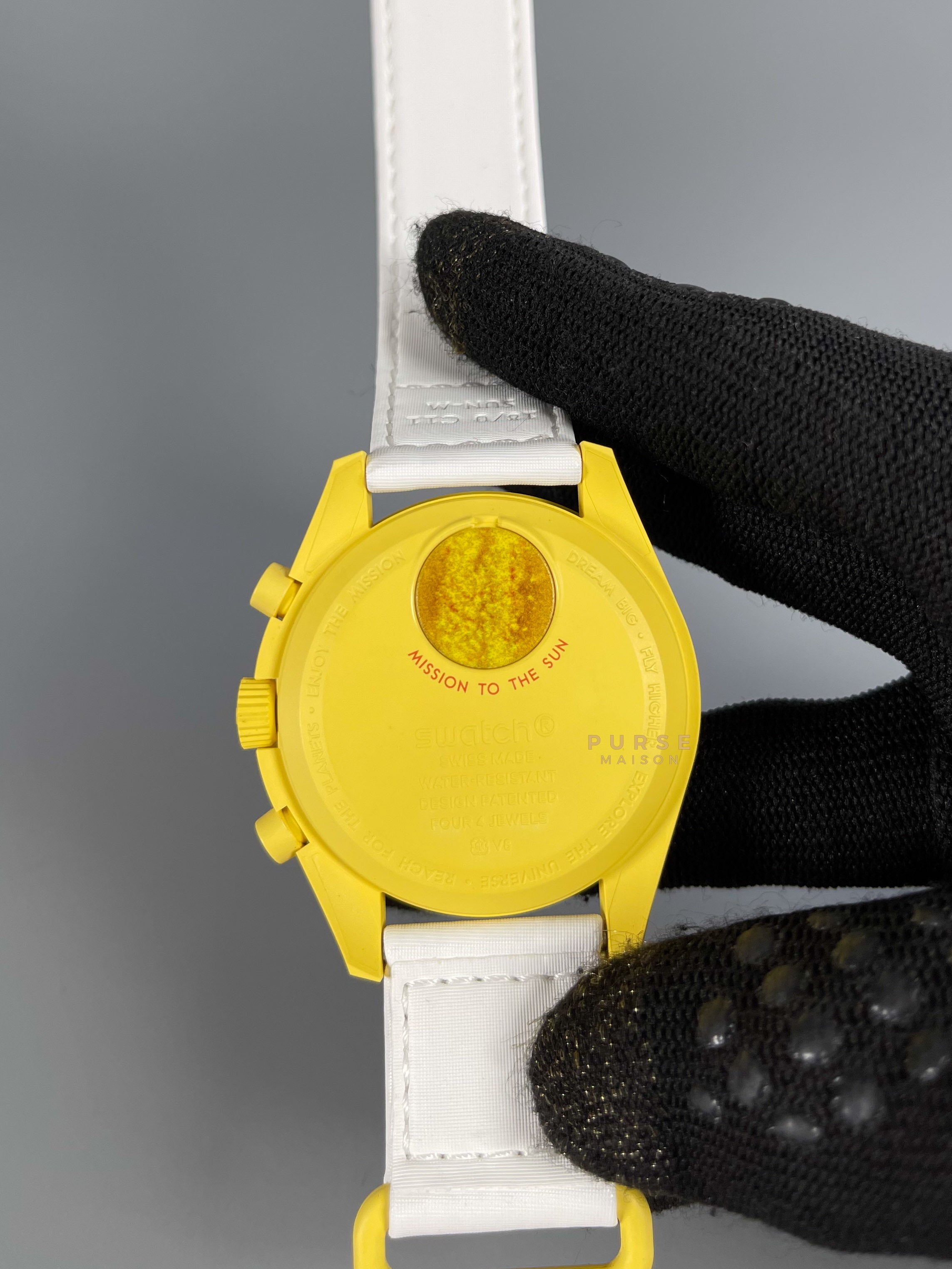 Omega x Swatch Bioceramic MoonSwatch Collection Mission to Sun | Purse Maison Luxury Bags Shop