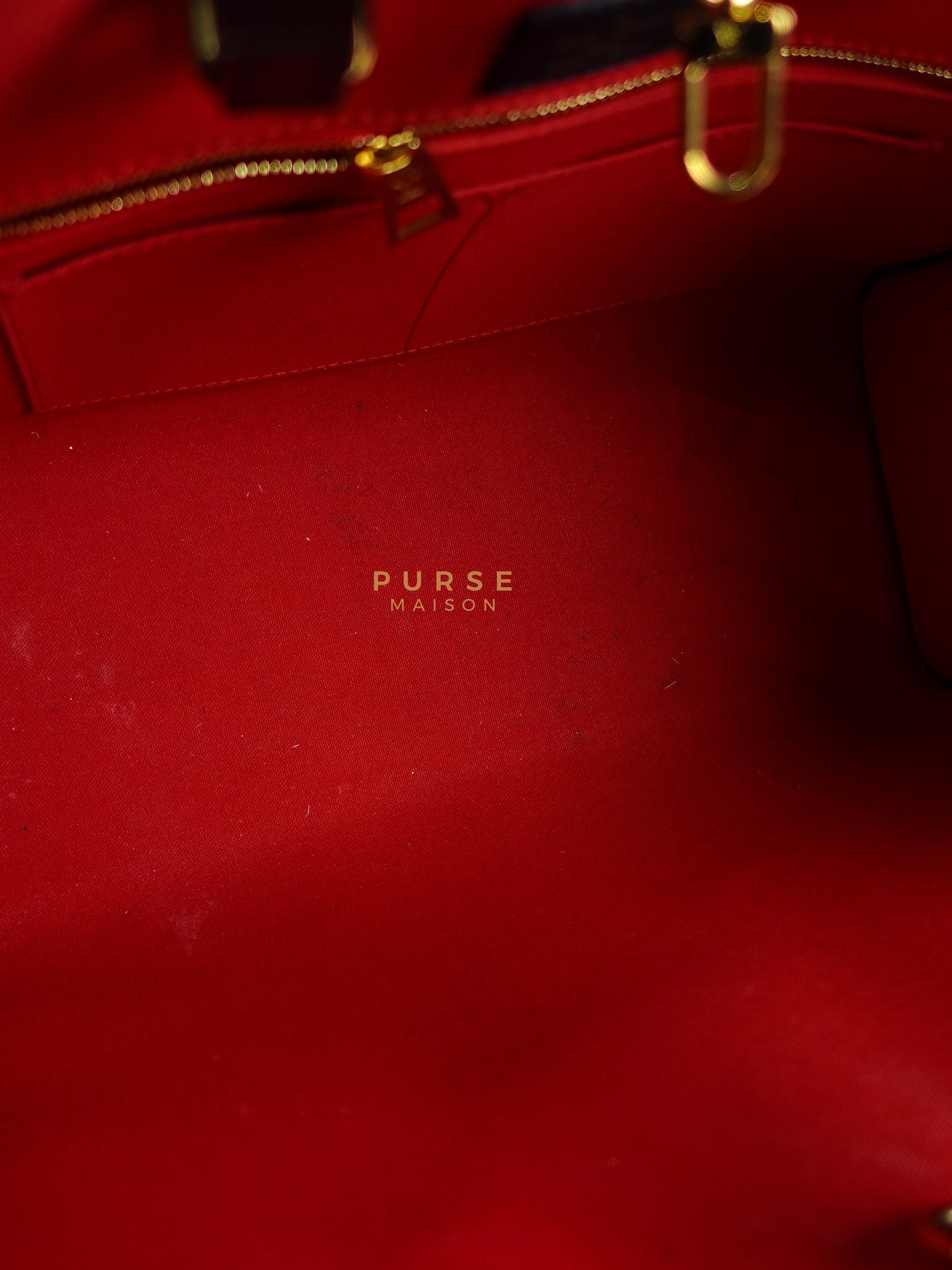 On The Go MM in Reverse Monogram Canvas & Gold Hardware Microchip | Purse Maison Luxury Bags Shop