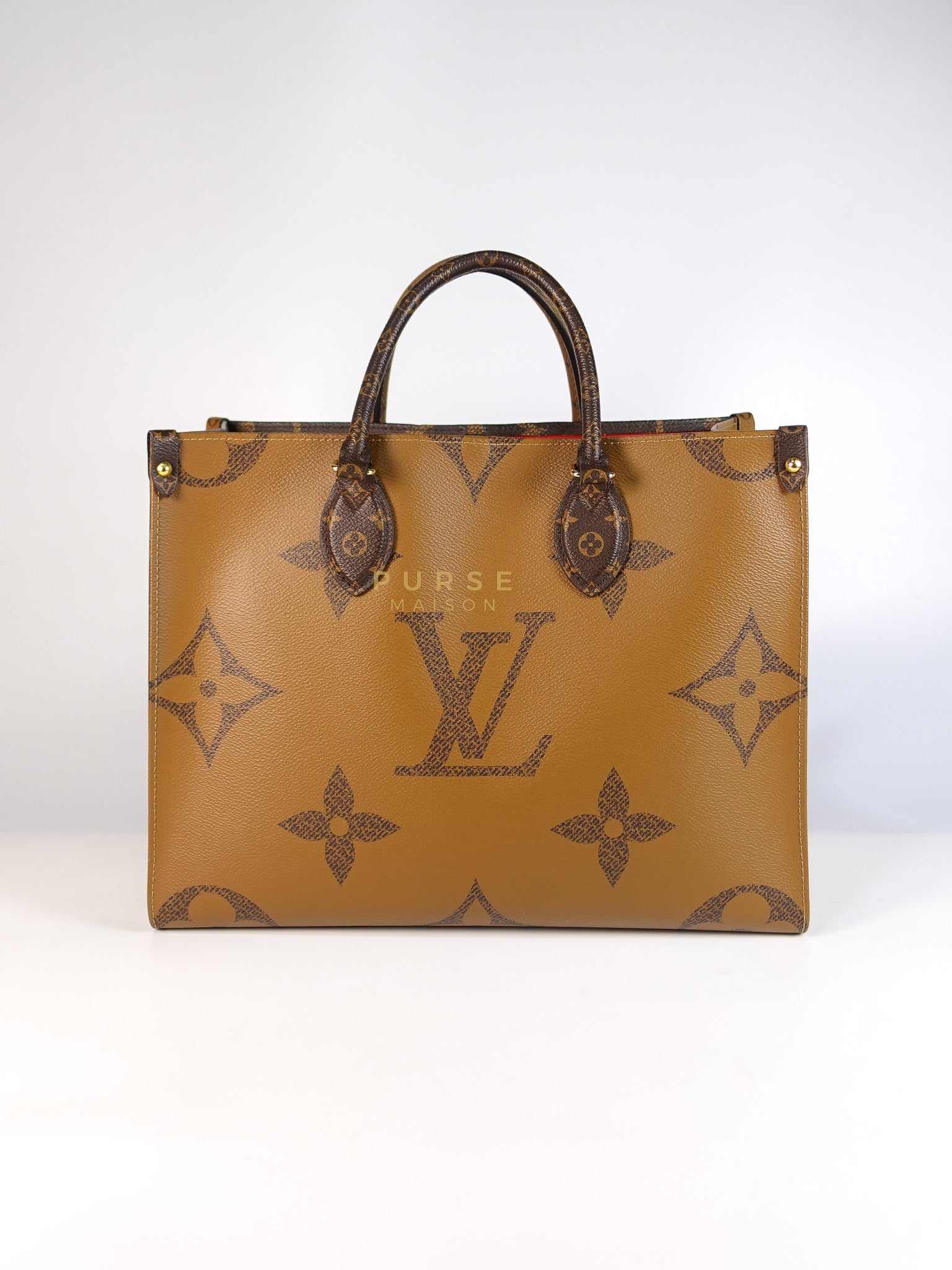 On The Go MM in Reverse Monogram Canvas & Gold Hardware Microchip | Purse Maison Luxury Bags Shop