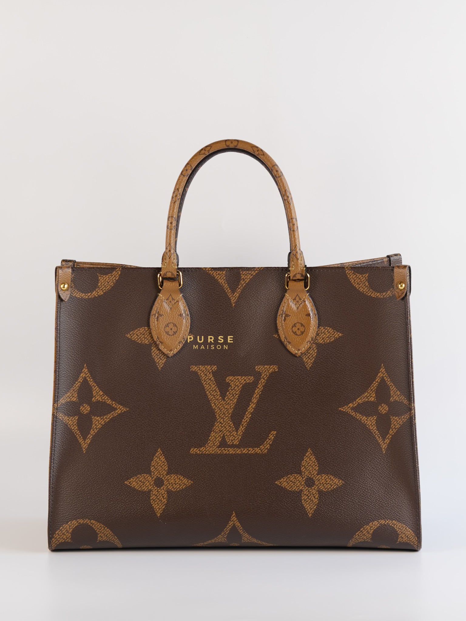 Tote Kinds Of Lv Bags Monogram Giant Reverse Canvas On The Go MM