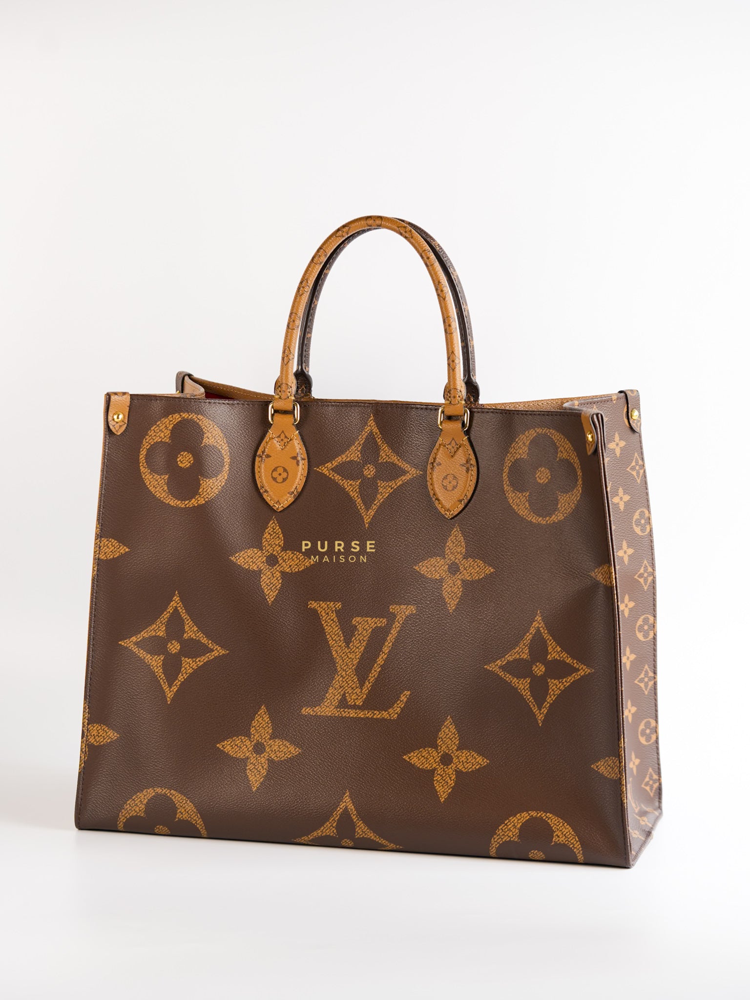 On The Go (OTG) GM Tote Bag Monogram Reverse (Date Code: TJ0200) | Purse Maison Luxury Bags Shop