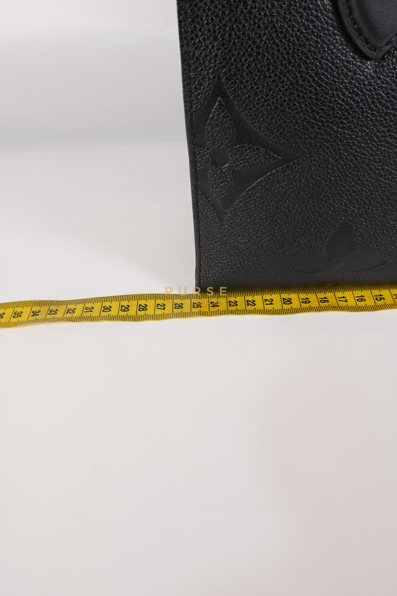 On The Go PM in Black Monogram Canvas & Gold Hardware Microchip | Purse Maison Luxury Bags Shop