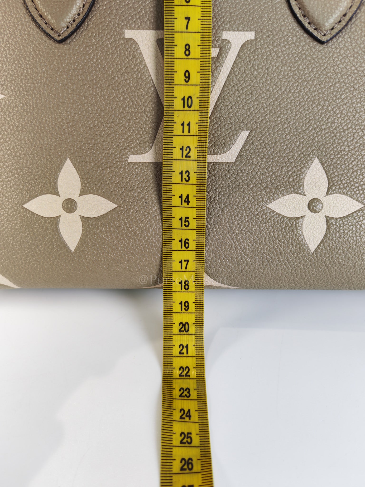 On The Go PM (OTG) in Tourterelle Creme in Monogram Empreinte Leather (Microchip) | Purse Maison Luxury Bags Shop