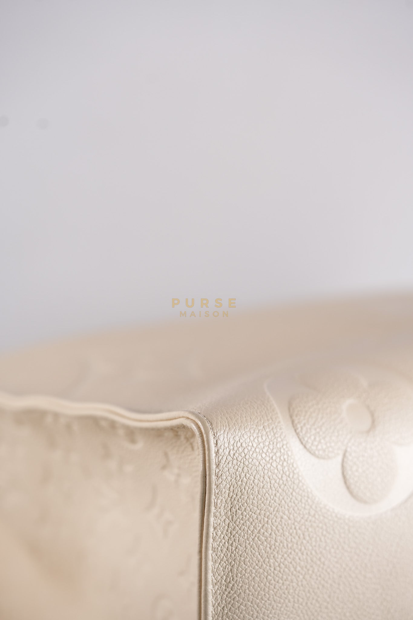 OnTheGo (OTG) GM Creme Empreinte Leather (Date Code: DU1210) | Purse Maison Luxury Bags Shop