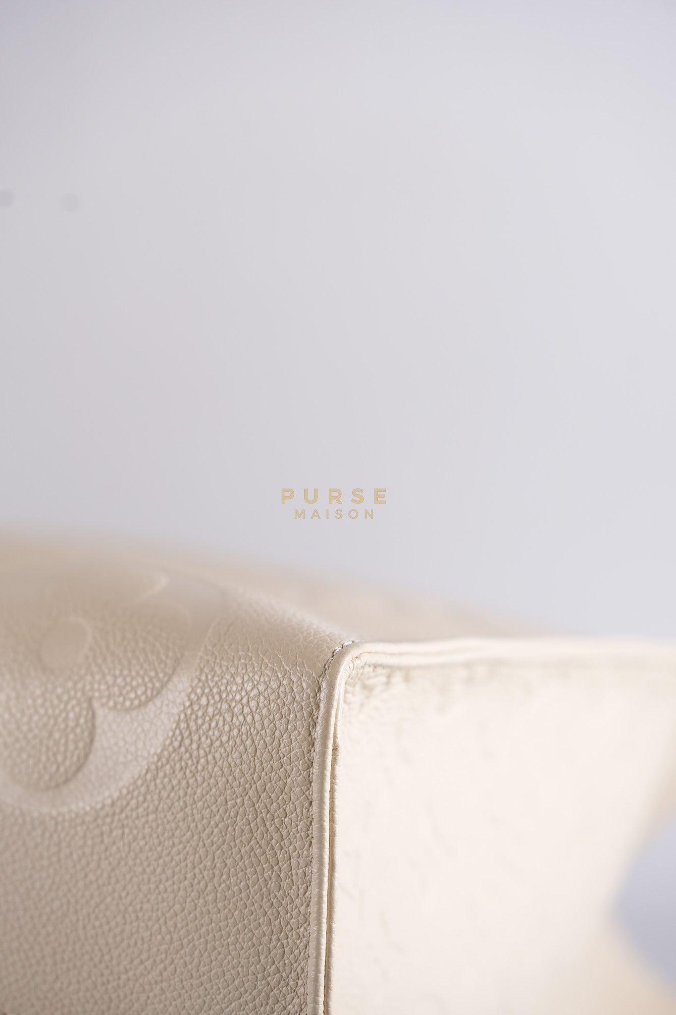 OnTheGo (OTG) GM Creme Empreinte Leather (Date Code: DU1210) | Purse Maison Luxury Bags Shop