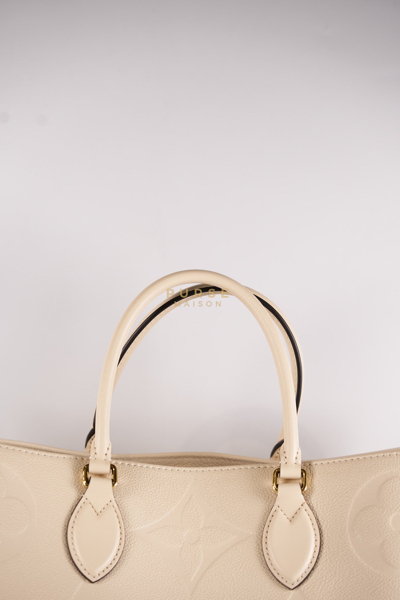 OnTheGo (OTG) GM Creme Empreinte Leather (Date Code: DU1210) | Purse Maison Luxury Bags Shop