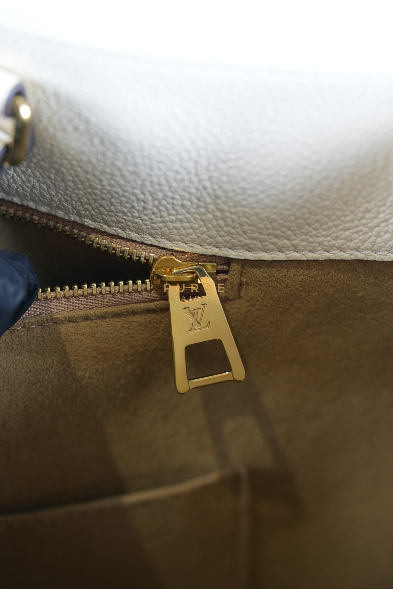 OnTheGo (OTG) GM Creme Empreinte Leather (Date Code: DU1210) | Purse Maison Luxury Bags Shop