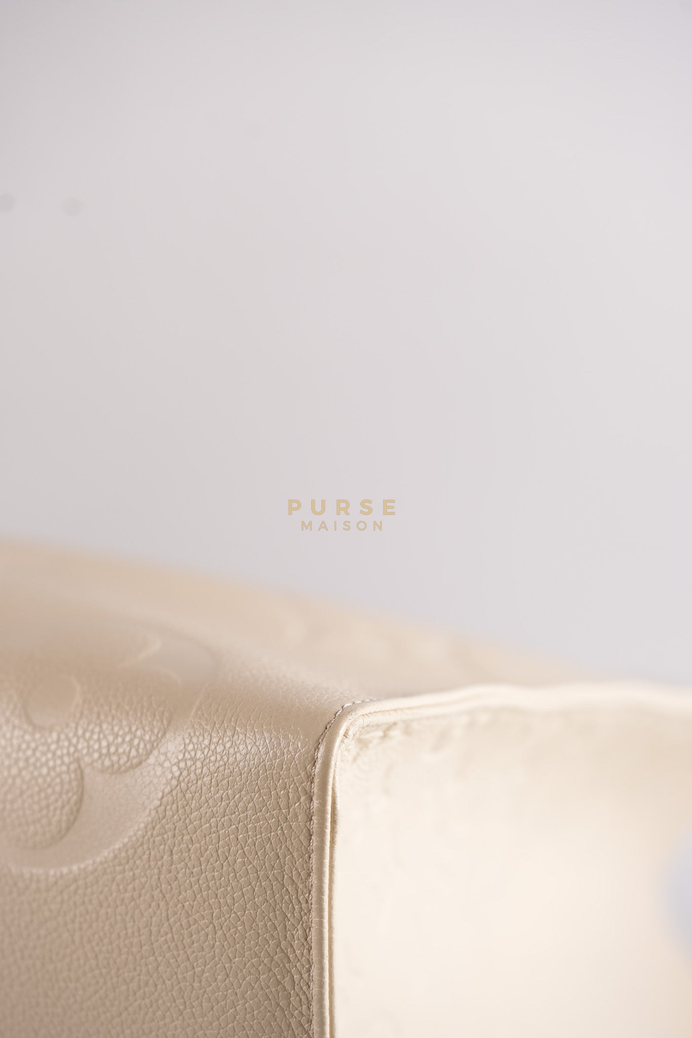 OnTheGo (OTG) GM Creme Empreinte Leather (Date Code: DU1210) | Purse Maison Luxury Bags Shop