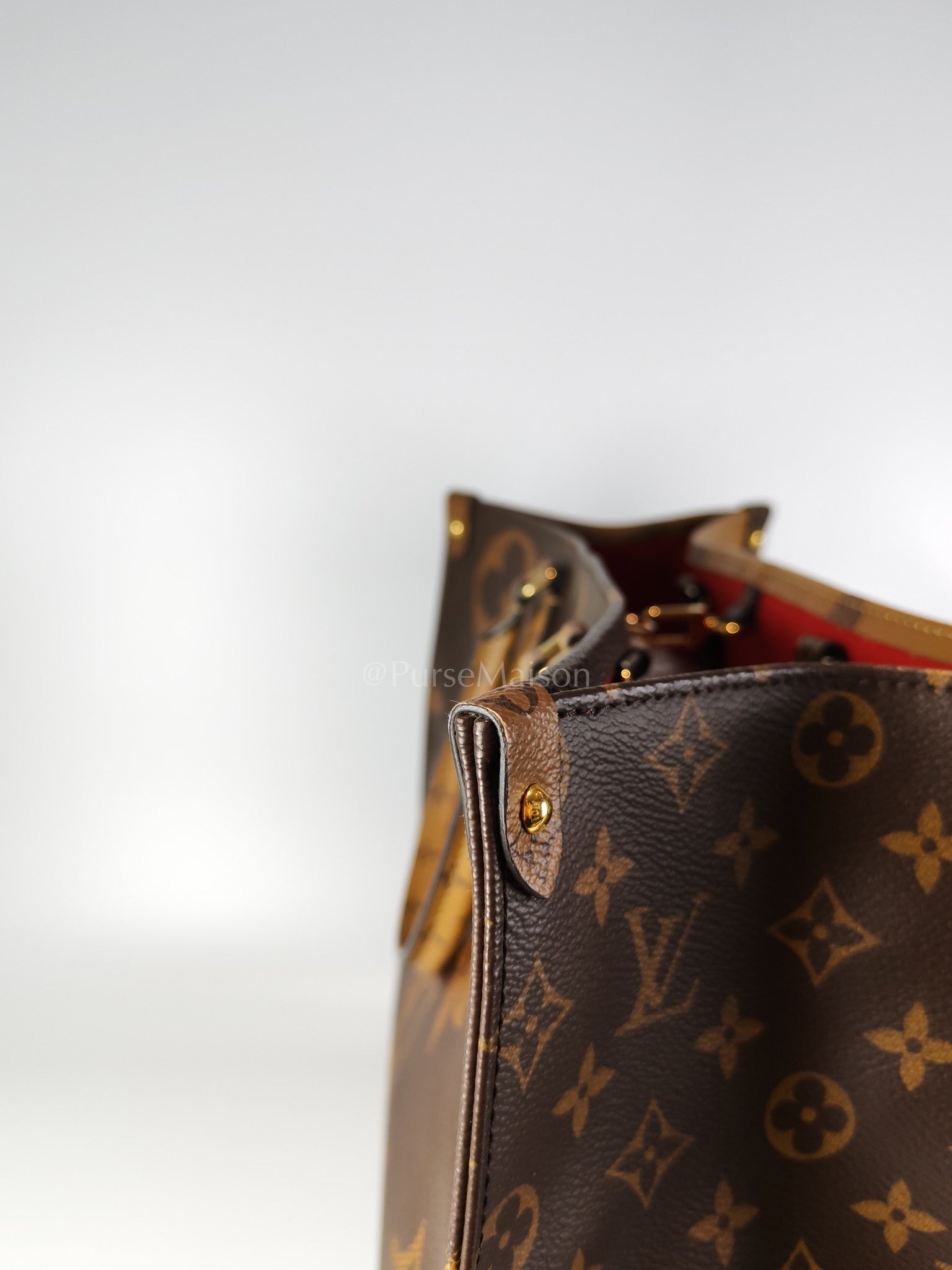 OnTheGo (OTG) GM In Reverse Monogram Canvas Tote Bag (Date Code: NZ3169) | Purse Maison Luxury Bags Shop