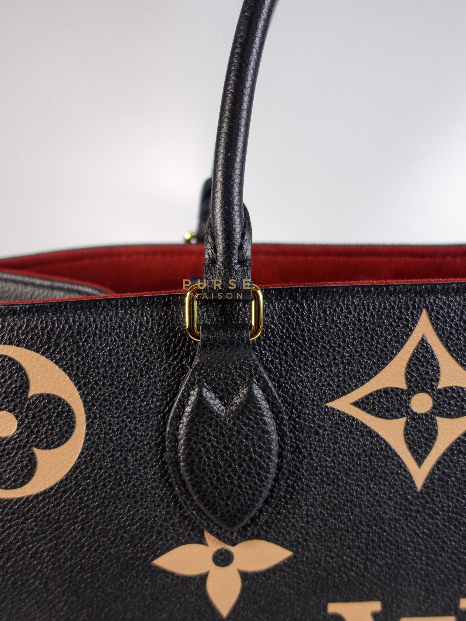 OnTheGo (OTG) MM Bi-color Monogram Empreinte Leather(Microchip) | Purse Maison Luxury Bags Shop