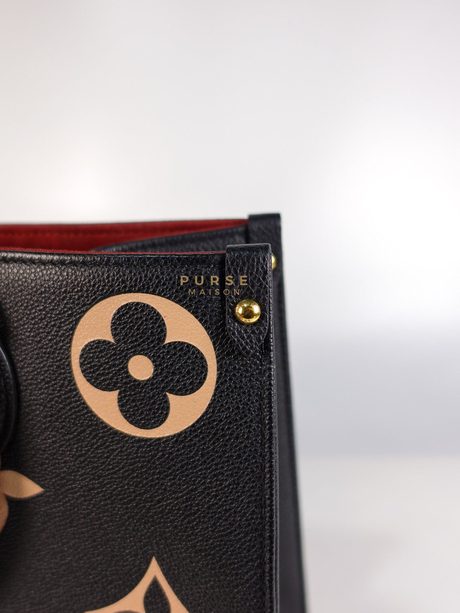 OnTheGo (OTG) MM Bi-color Monogram Empreinte Leather(Microchip) | Purse Maison Luxury Bags Shop