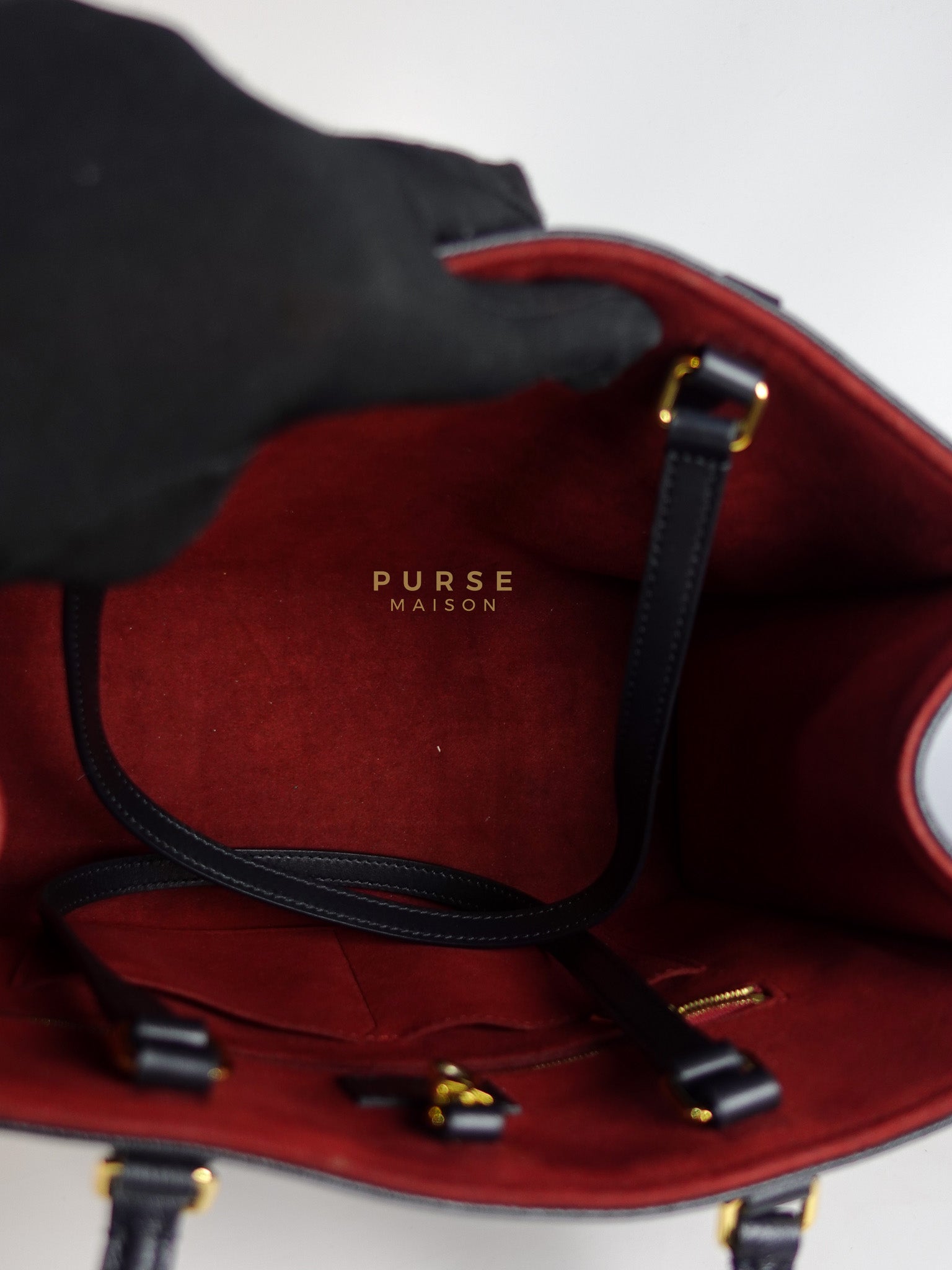 OnTheGo (OTG) MM Bi-color Monogram Empreinte Leather(Microchip) | Purse Maison Luxury Bags Shop