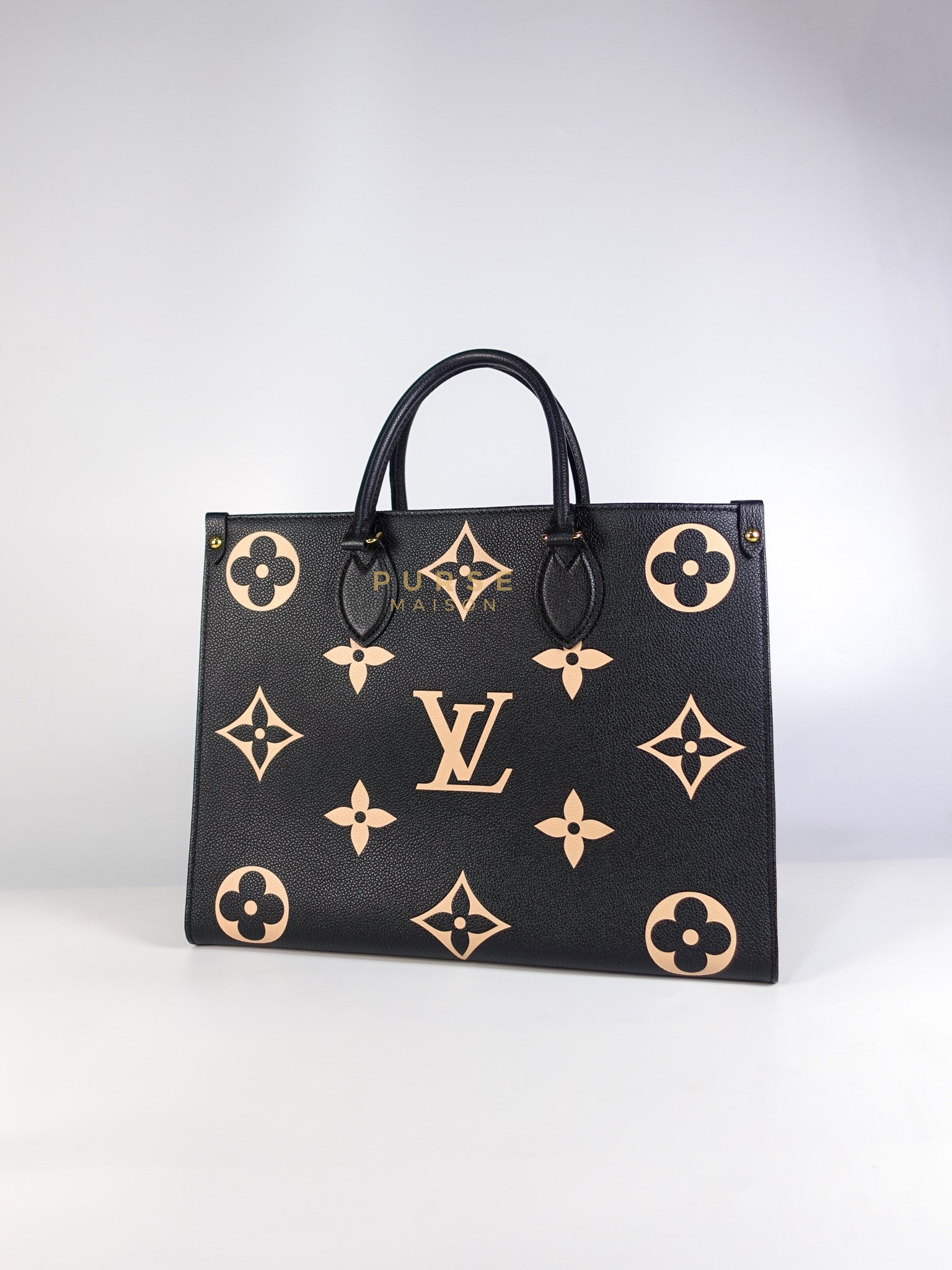 OnTheGo (OTG) MM Bi-color Monogram Empreinte Leather(Microchip) | Purse Maison Luxury Bags Shop