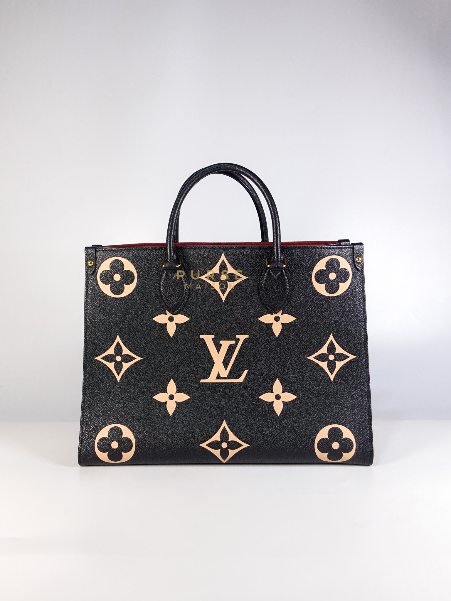 OnTheGo (OTG) MM Bi-color Monogram Empreinte Leather(Microchip) | Purse Maison Luxury Bags Shop
