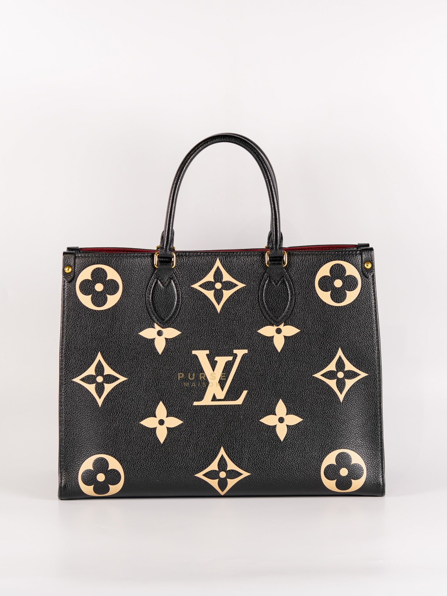 OnTheGo (OTG) MM in Bi-color Monogram Empreinte Leather(Microchip) | Purse Maison Luxury Bags Shop