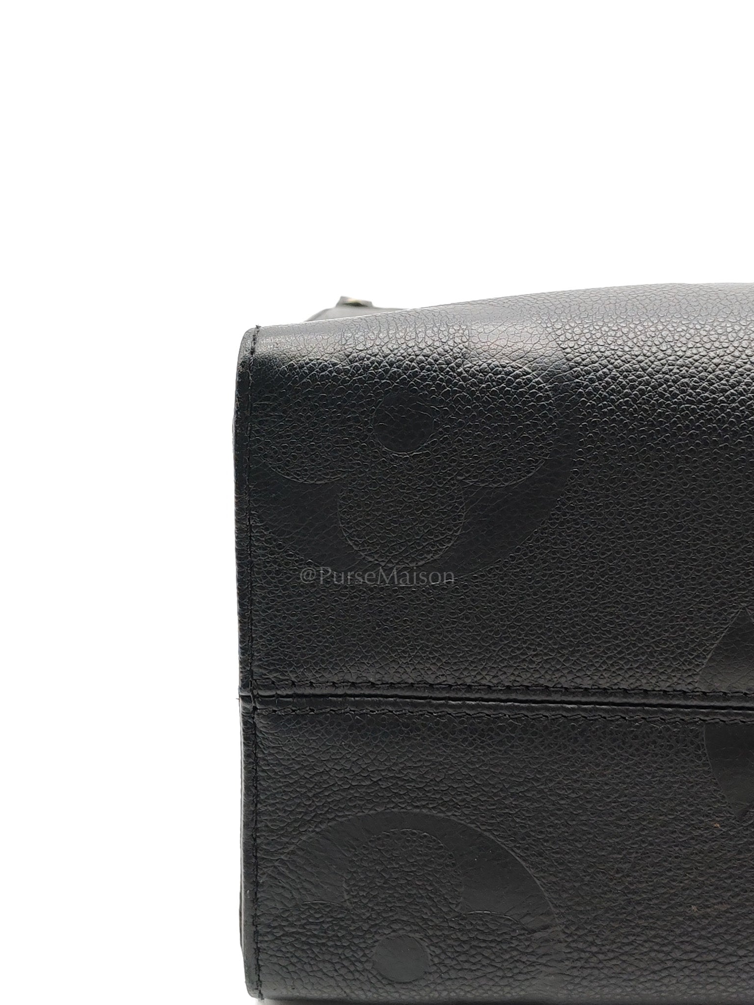 OnTheGo (OTG) MM in Black Empreinte Leather Tote Bag (Microchip) | Purse Maison Luxury Bags Shop