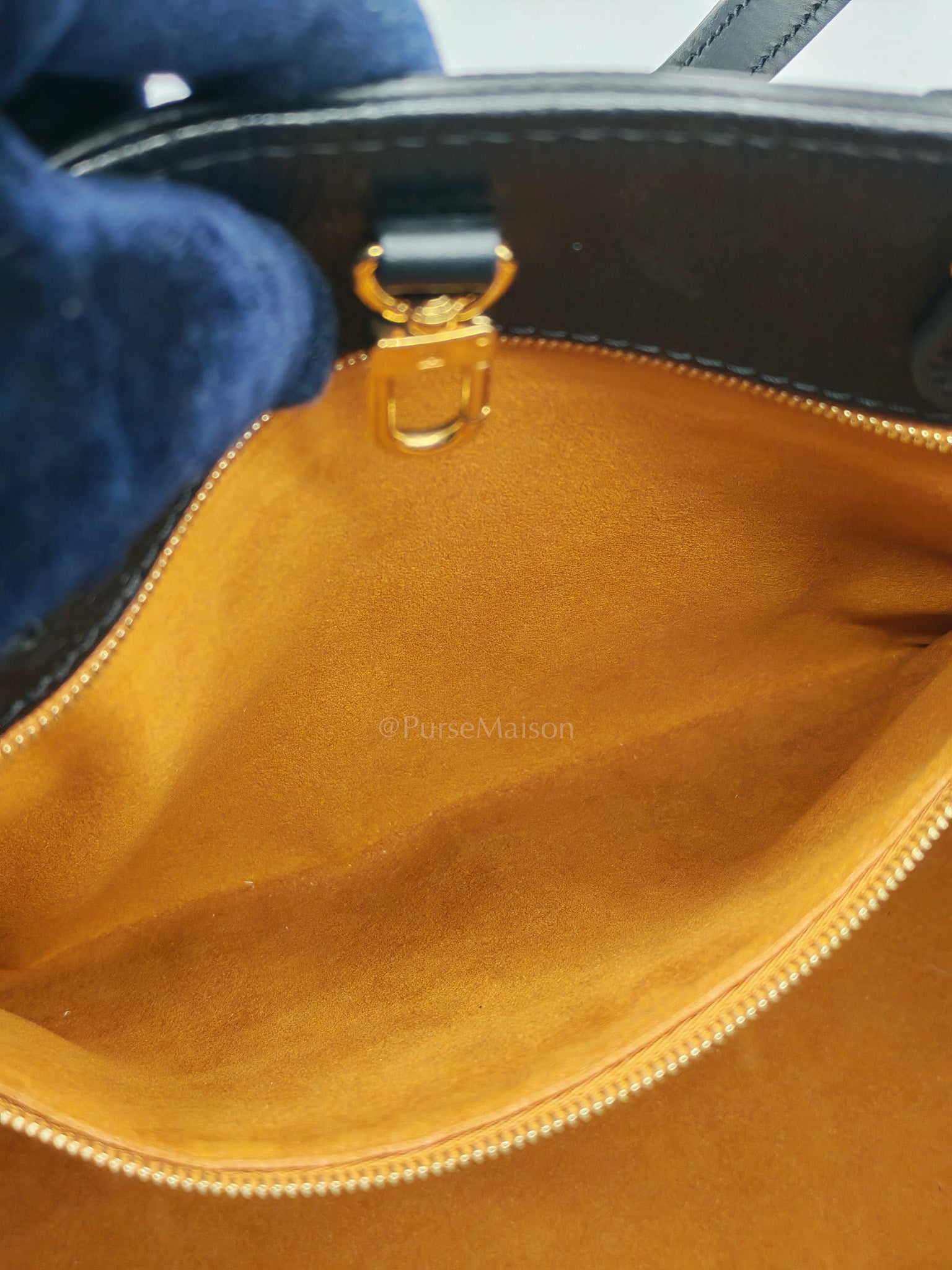 OnTheGo (OTG) MM in Black Monogram Empreinte Leather & Gold Hardware Microchip | Purse Maison Luxury Bags Shop