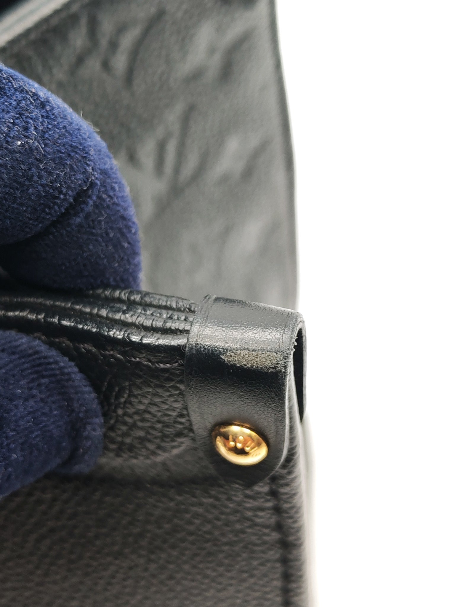 OnTheGo (OTG) MM in Black Monogram Empreinte Leather & Gold Hardware Microchip | Purse Maison Luxury Bags Shop