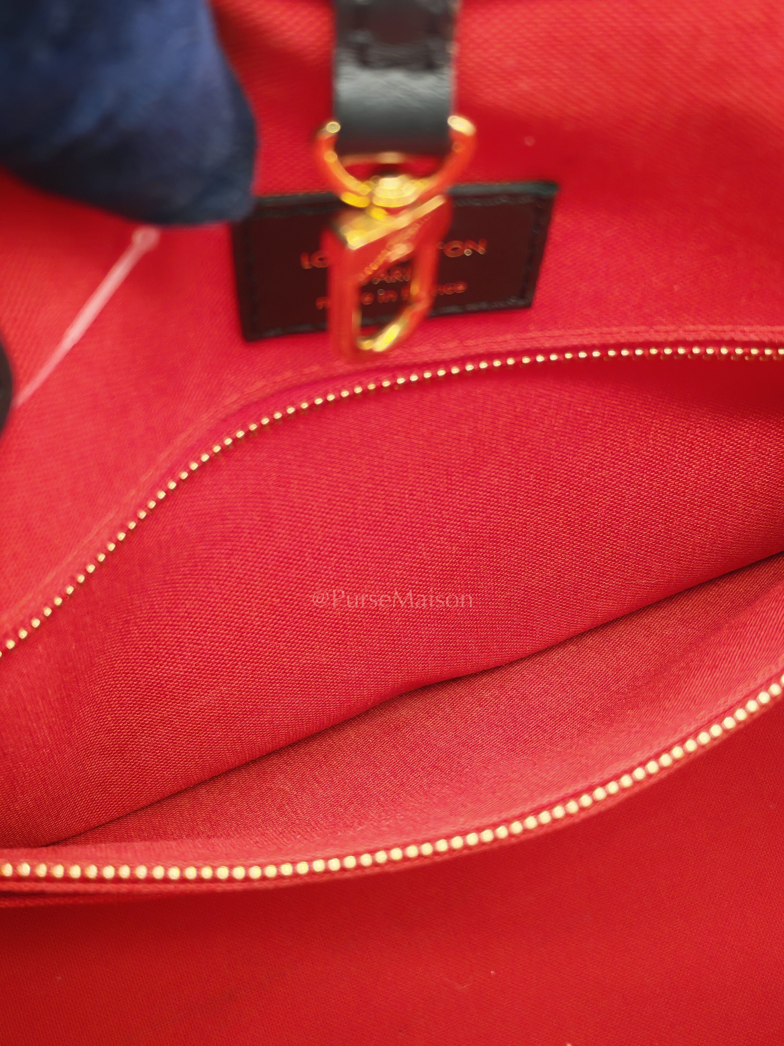 OnTheGo (OTG) MM in Reverse Monogram Canvas and Gold Hardware Microchip | Purse Maison Luxury Bags Shop