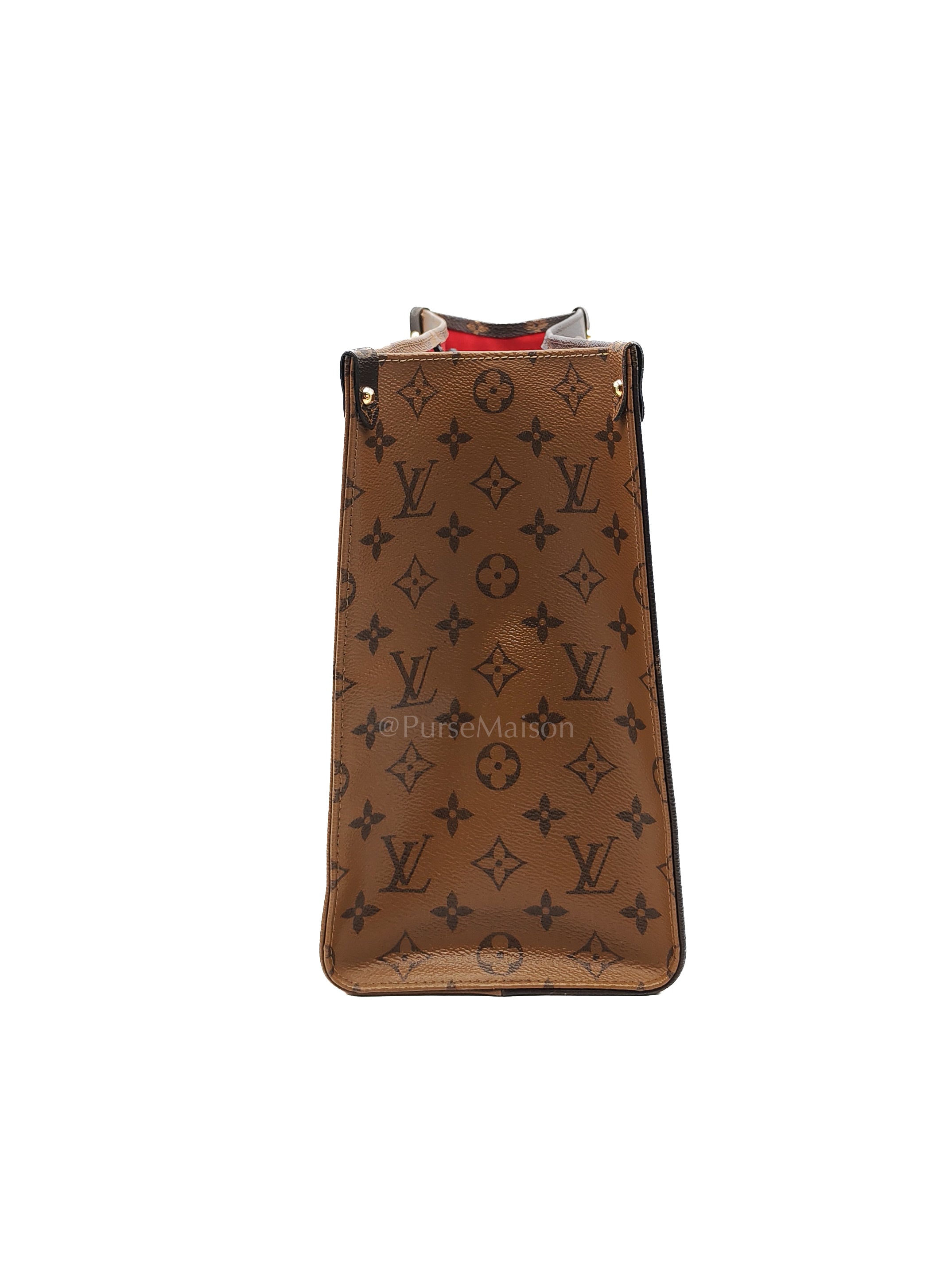OnTheGo (OTG) MM in Reverse Monogram Canvas and Gold Hardware Microchip | Purse Maison Luxury Bags Shop