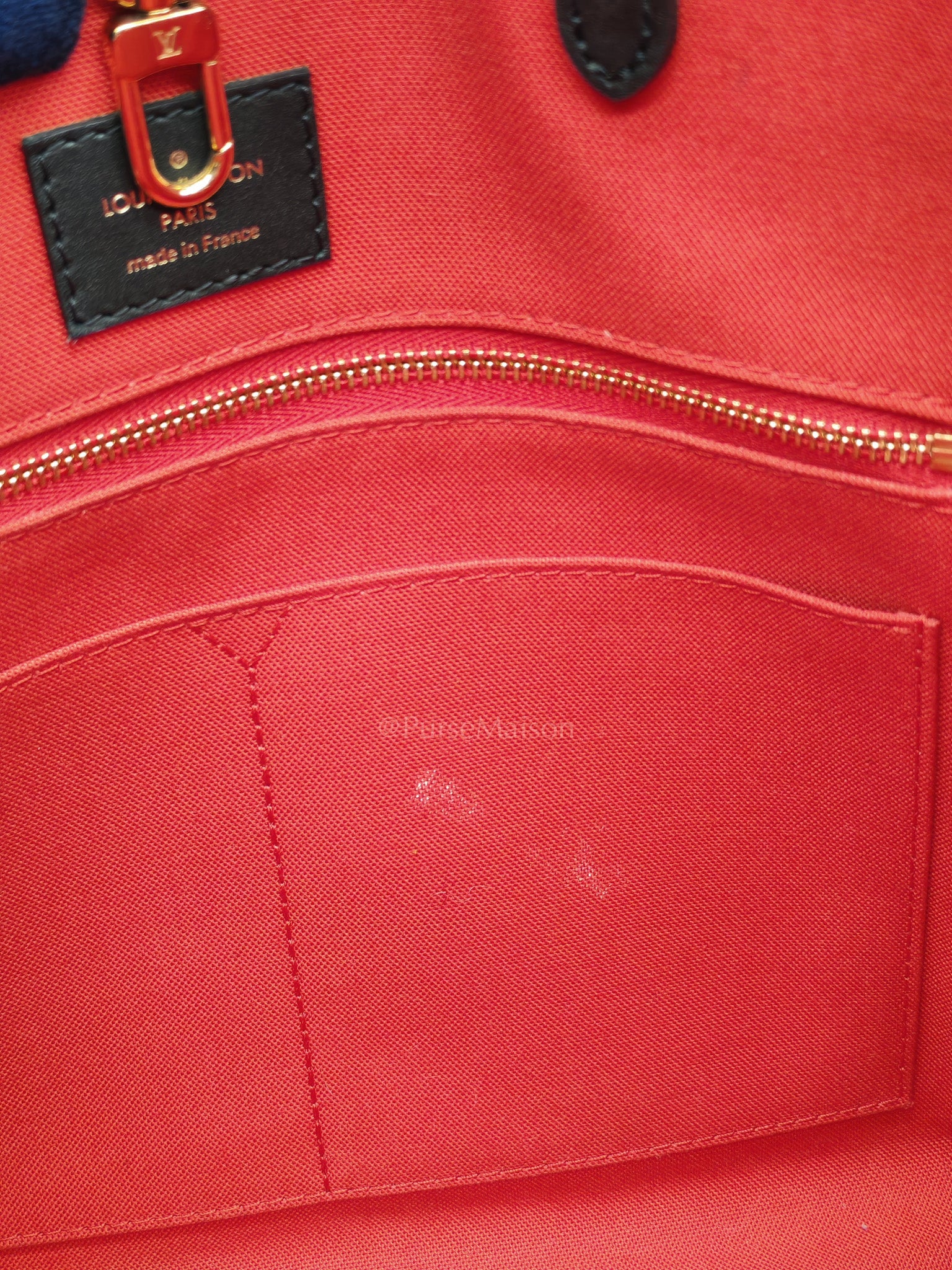 OnTheGo (OTG) MM in Reverse Monogram Canvas & Gold Hardware (Datecode: FL4200) | Purse Maison Luxury Bags Shop