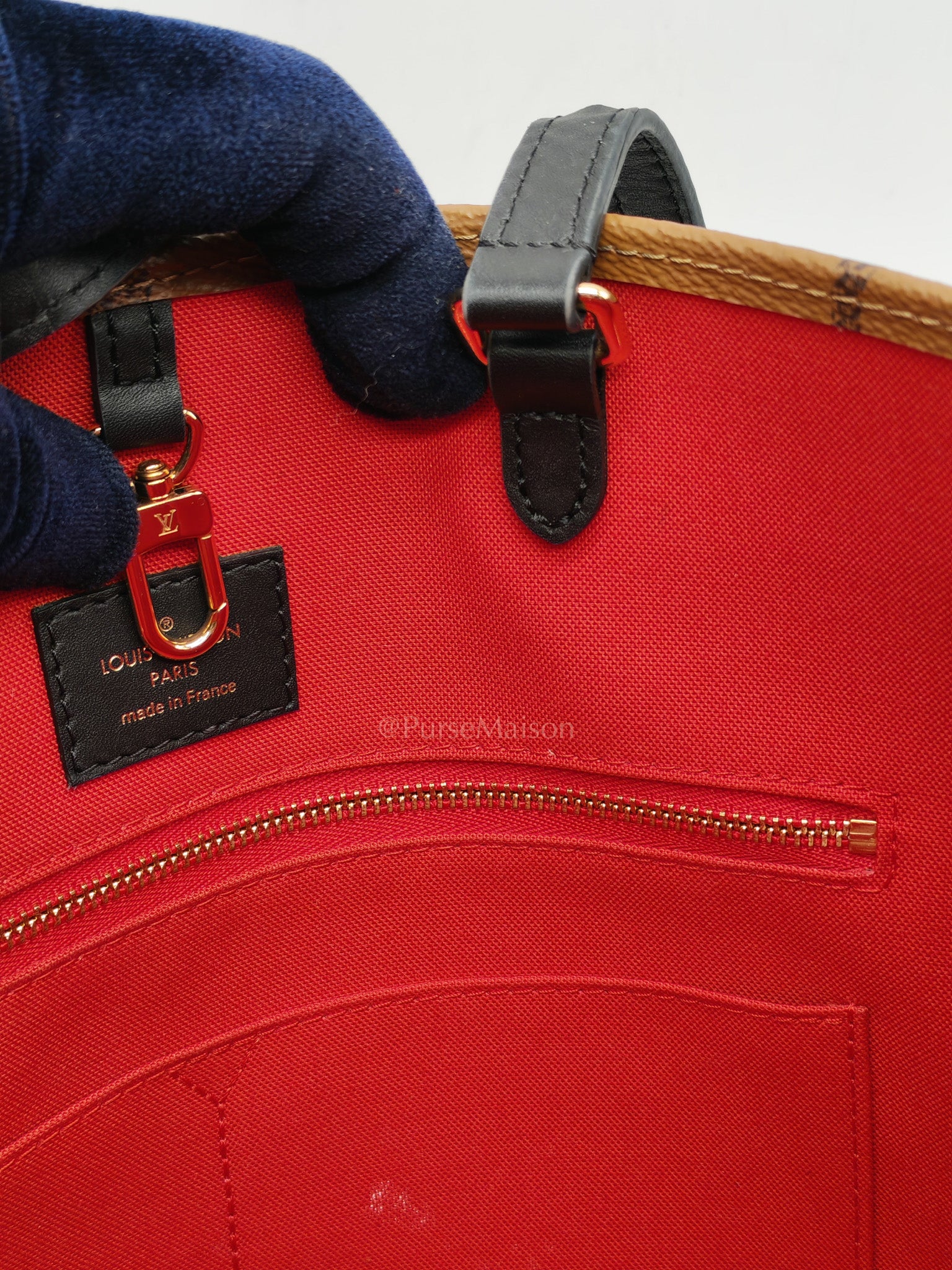 OnTheGo (OTG) MM in Reverse Monogram Canvas & Gold Hardware (Datecode: FL4200) | Purse Maison Luxury Bags Shop