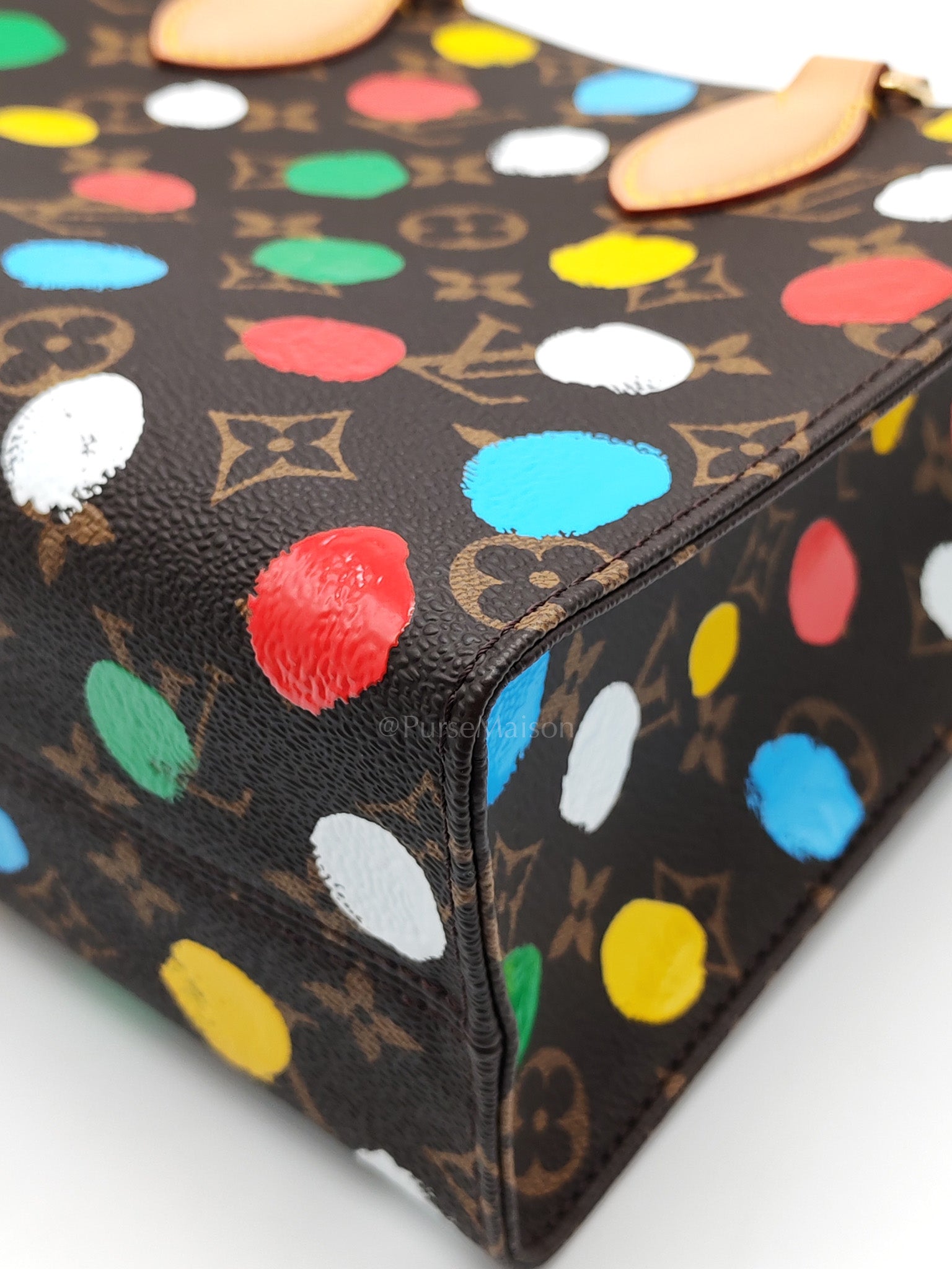OnTheGo (OTG) PM in Yayoi Kusama Monogram Painted Dots Canvas (Microchip) | Purse Maison Luxury Bags Shop