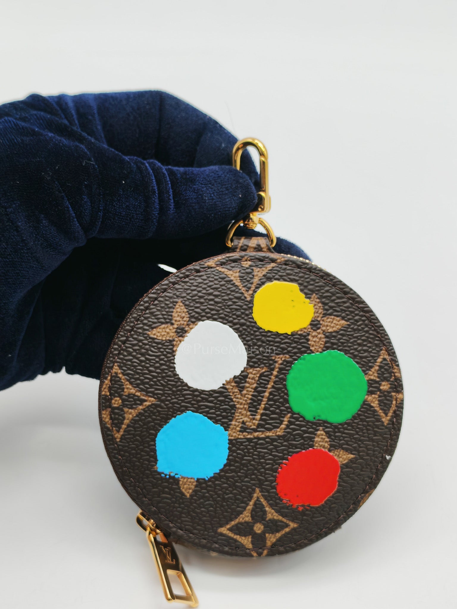 OnTheGo (OTG) PM in Yayoi Kusama Monogram Painted Dots Canvas (Microchip) | Purse Maison Luxury Bags Shop