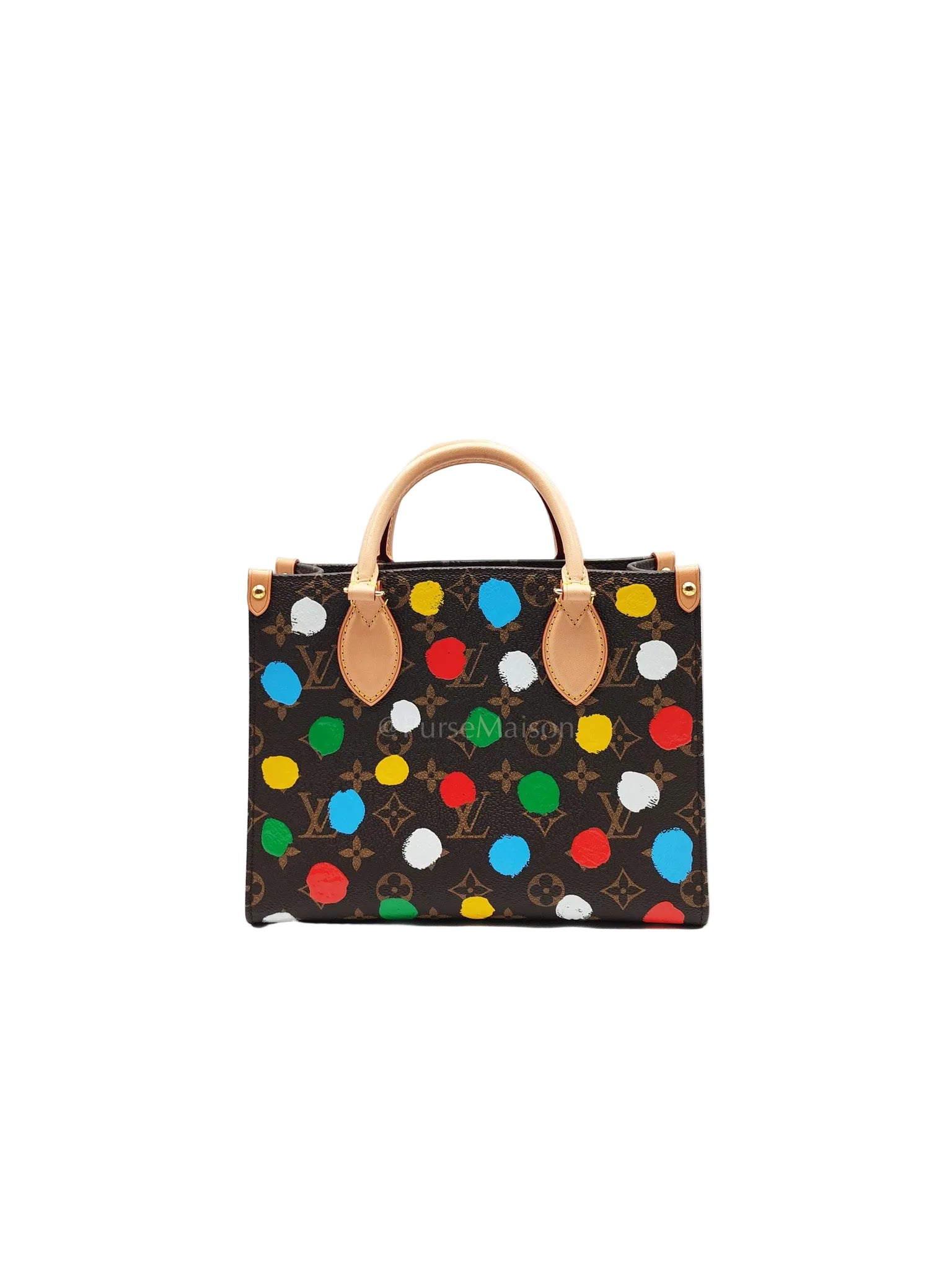 OnTheGo (OTG) PM in Yayoi Kusama Monogram Painted Dots Canvas (Microchip) | Purse Maison Luxury Bags Shop