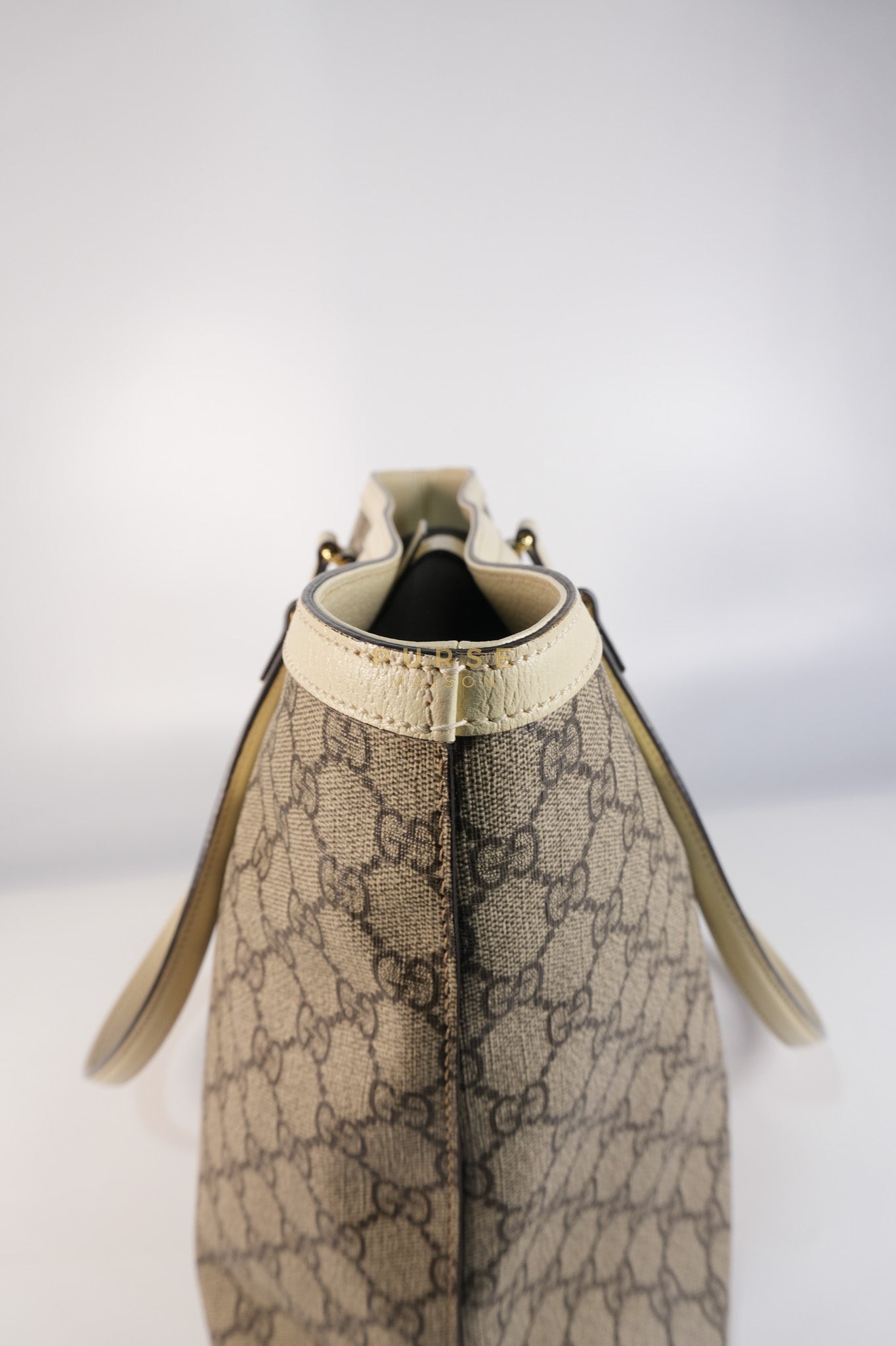 Ophidia Large Tote Bag in Cream/Red/Blue | Purse Maison Luxury Bags Shop
