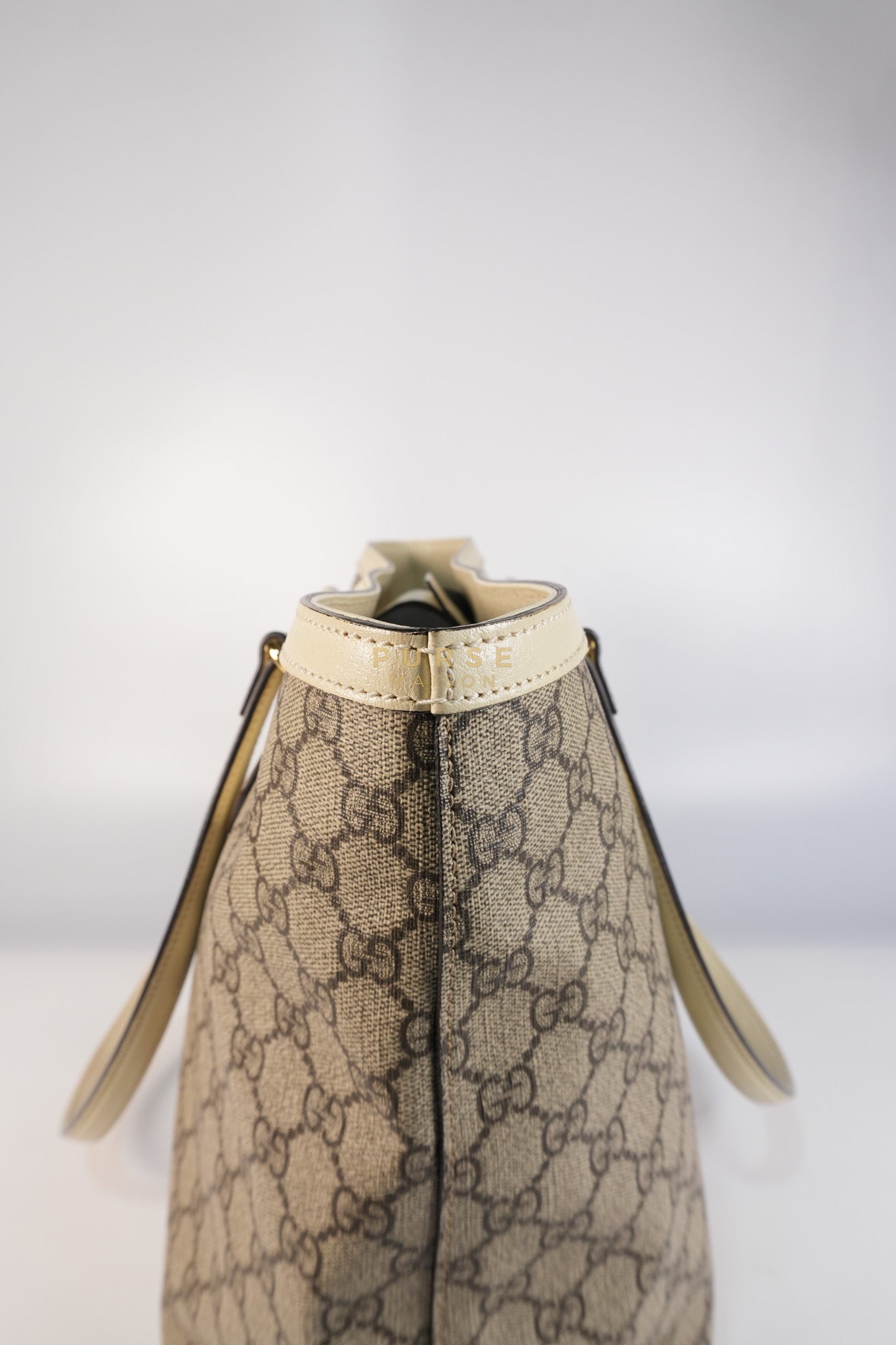 Ophidia Large Tote Bag in Cream/Red/Blue | Purse Maison Luxury Bags Shop