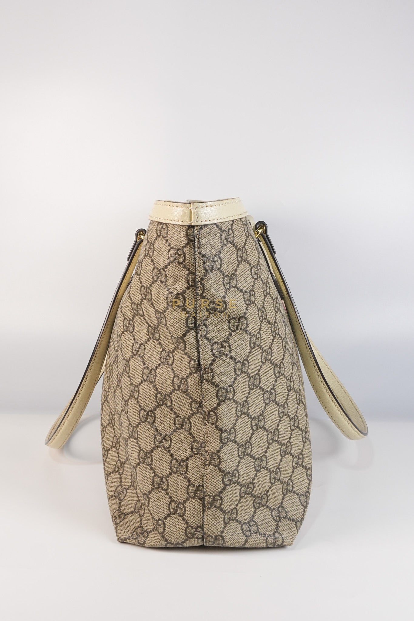 Ophidia Large Tote Bag in Cream/Red/Blue | Purse Maison Luxury Bags Shop