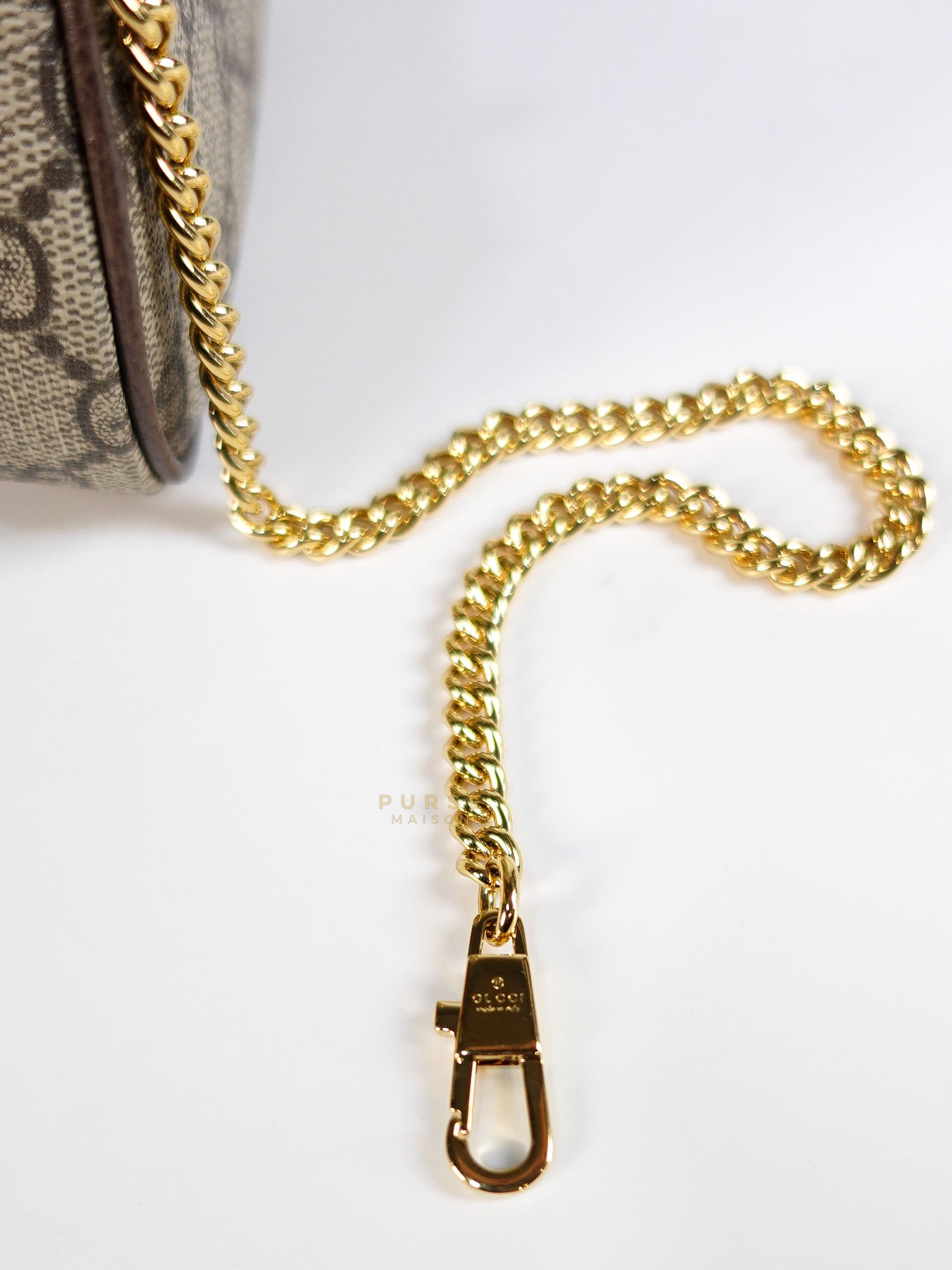 Ophidia Bag Mini in Brown Gold Hardware | Purse Maison Luxury Bags Shop
