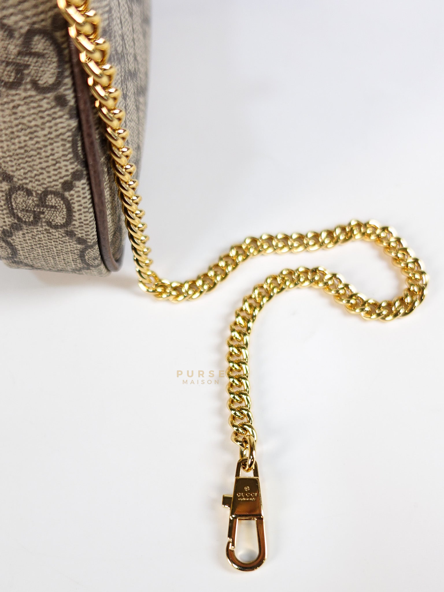 Ophidia Bag Mini in Brown Gold Hardware | Purse Maison Luxury Bags Shop