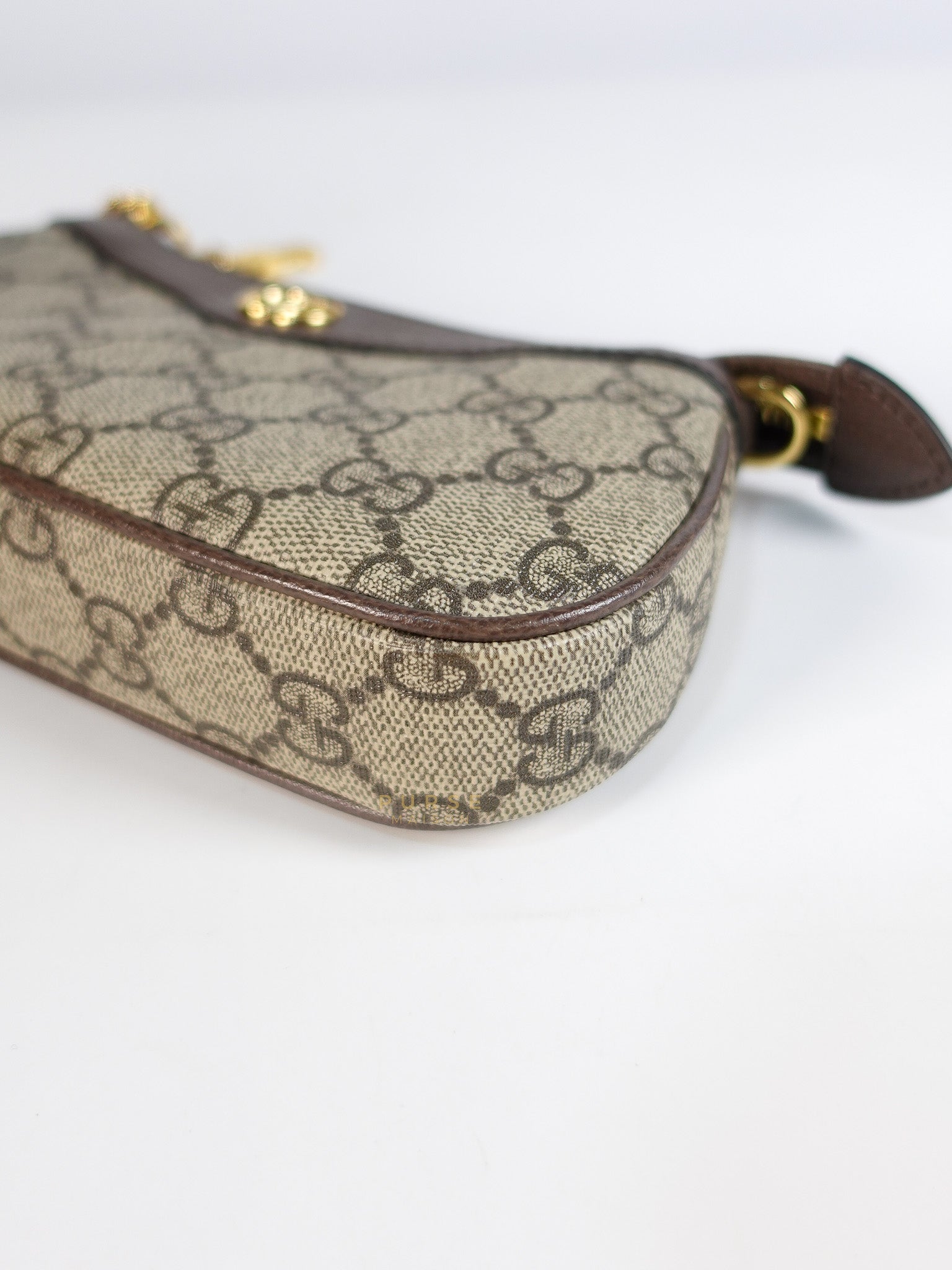 Ophidia Bag Mini in Brown Gold Hardware | Purse Maison Luxury Bags Shop