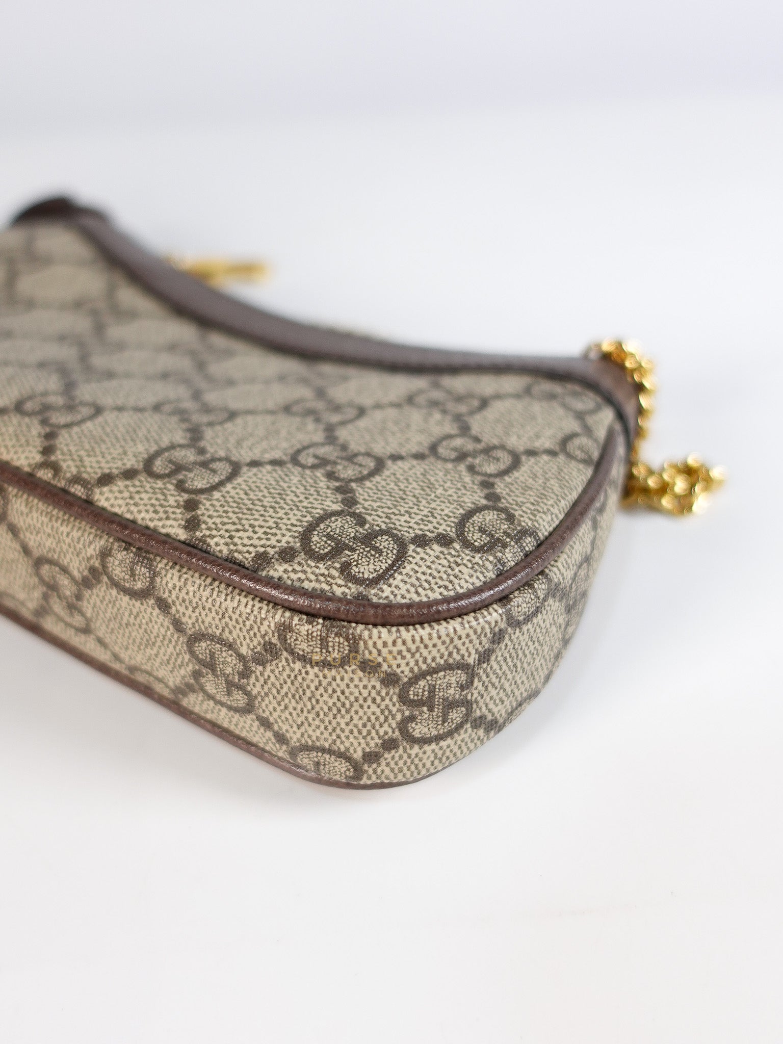 Ophidia Bag Mini in Brown Gold Hardware | Purse Maison Luxury Bags Shop