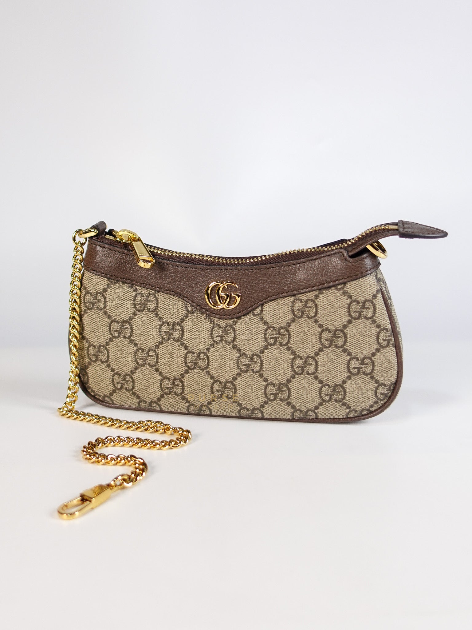 Ophidia Bag Mini in Brown Gold Hardware | Purse Maison Luxury Bags Shop